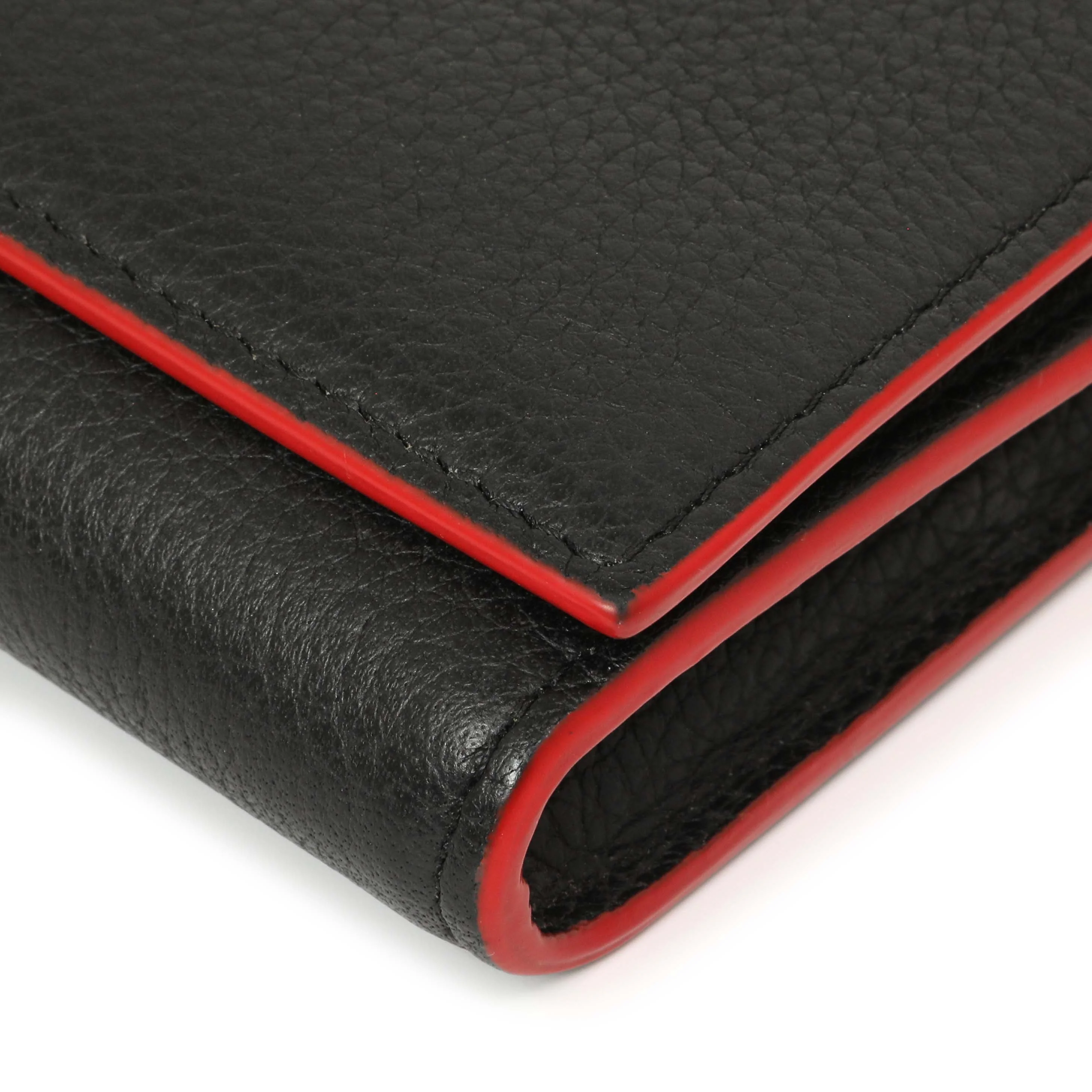 Christian Louboutin Black Calfskin Boudoir Chain Wallet - Image 5