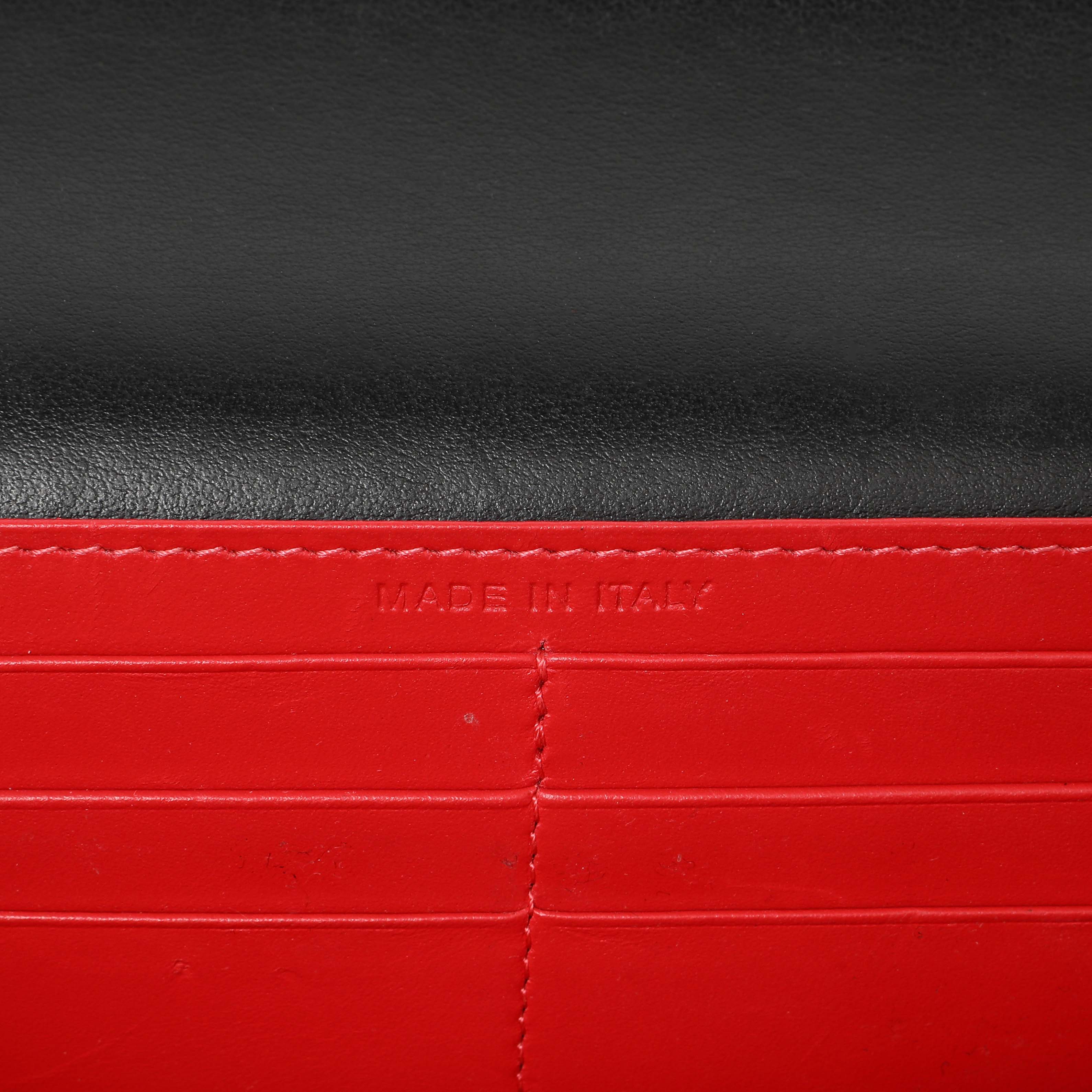 Christian Louboutin Black Calfskin Boudoir Chain Wallet - Image 8