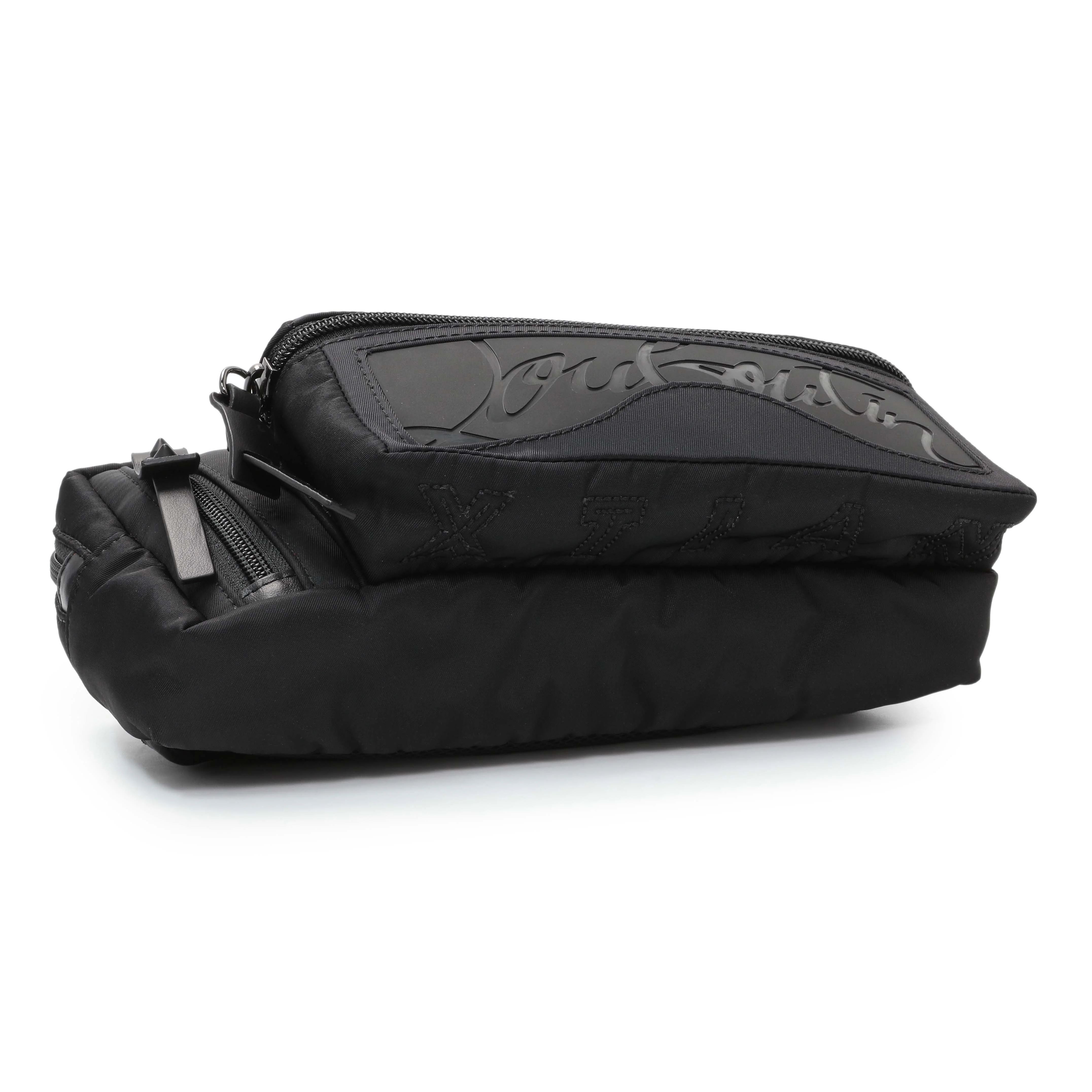 Christian Louboutin Black Nylon Loubideal Belt Bag - Image 3