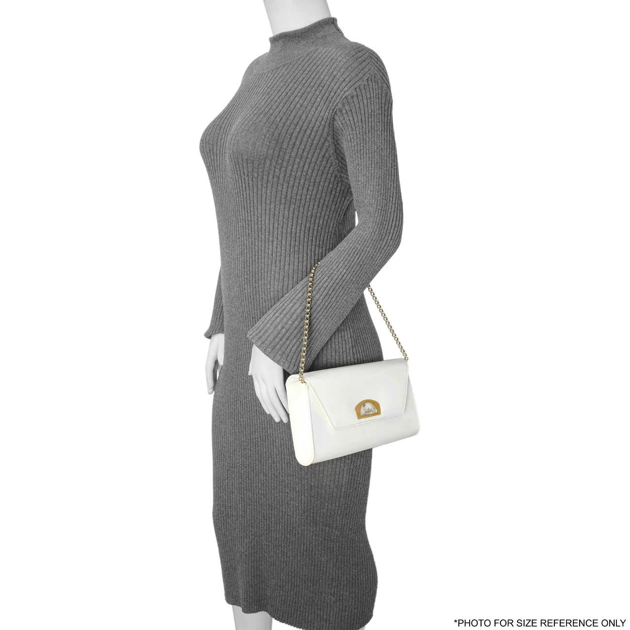 Christian Louboutin White Patent Vero Dodat Clutch - Image 11