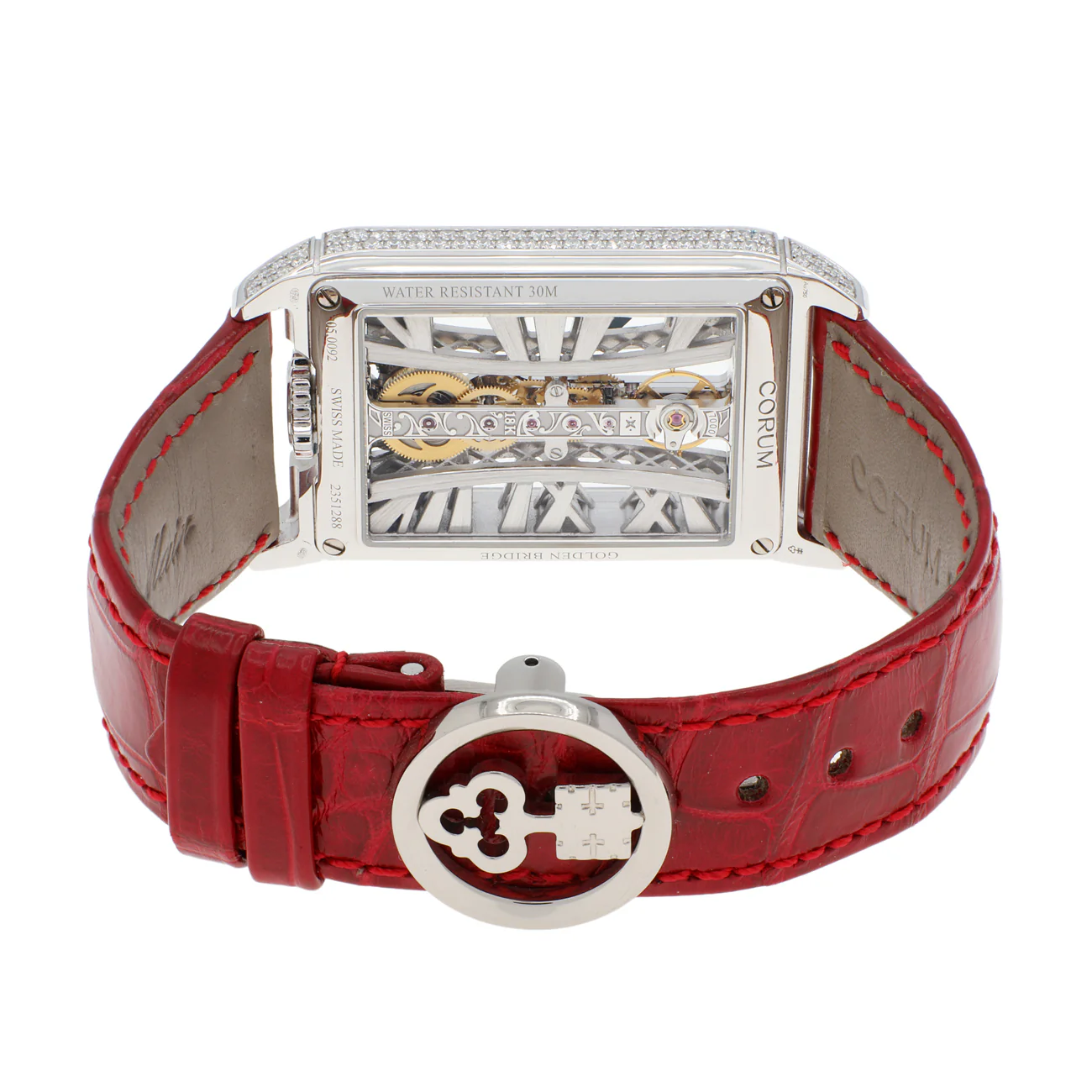 Corum 18K White Gold Diamond Golden Bridge B113/03306 - Image 2