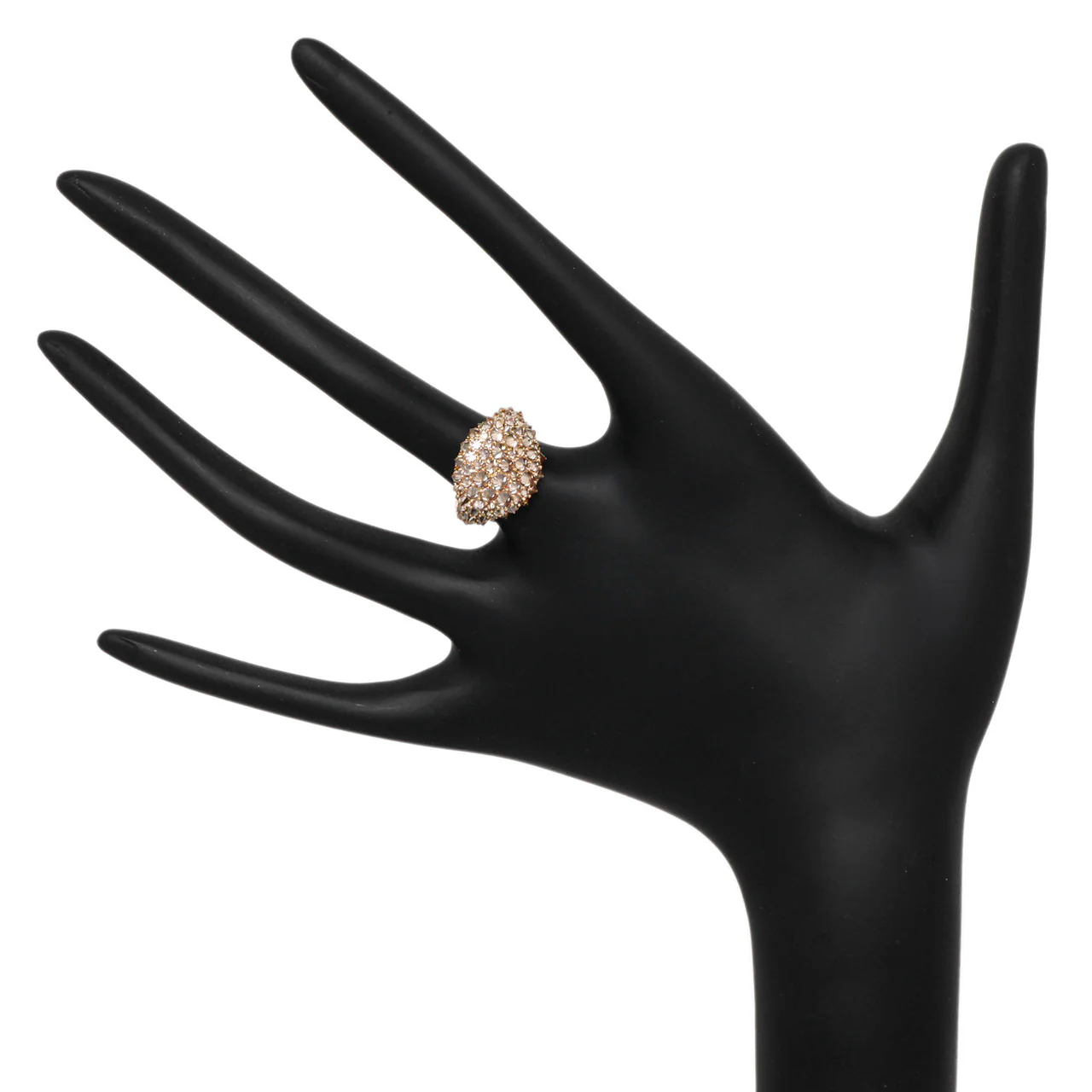 David Yurman 18K Rose Gold & Cognac Diamond Signature Pinky Ring - Image 4