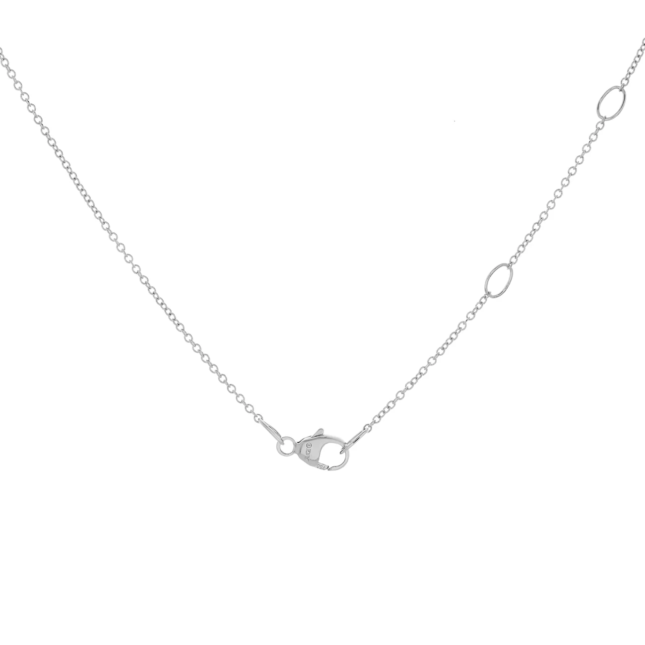 David Yurman 18K White Gold Diamond Venetian Quatrefoil Pendant Necklace - Image 3