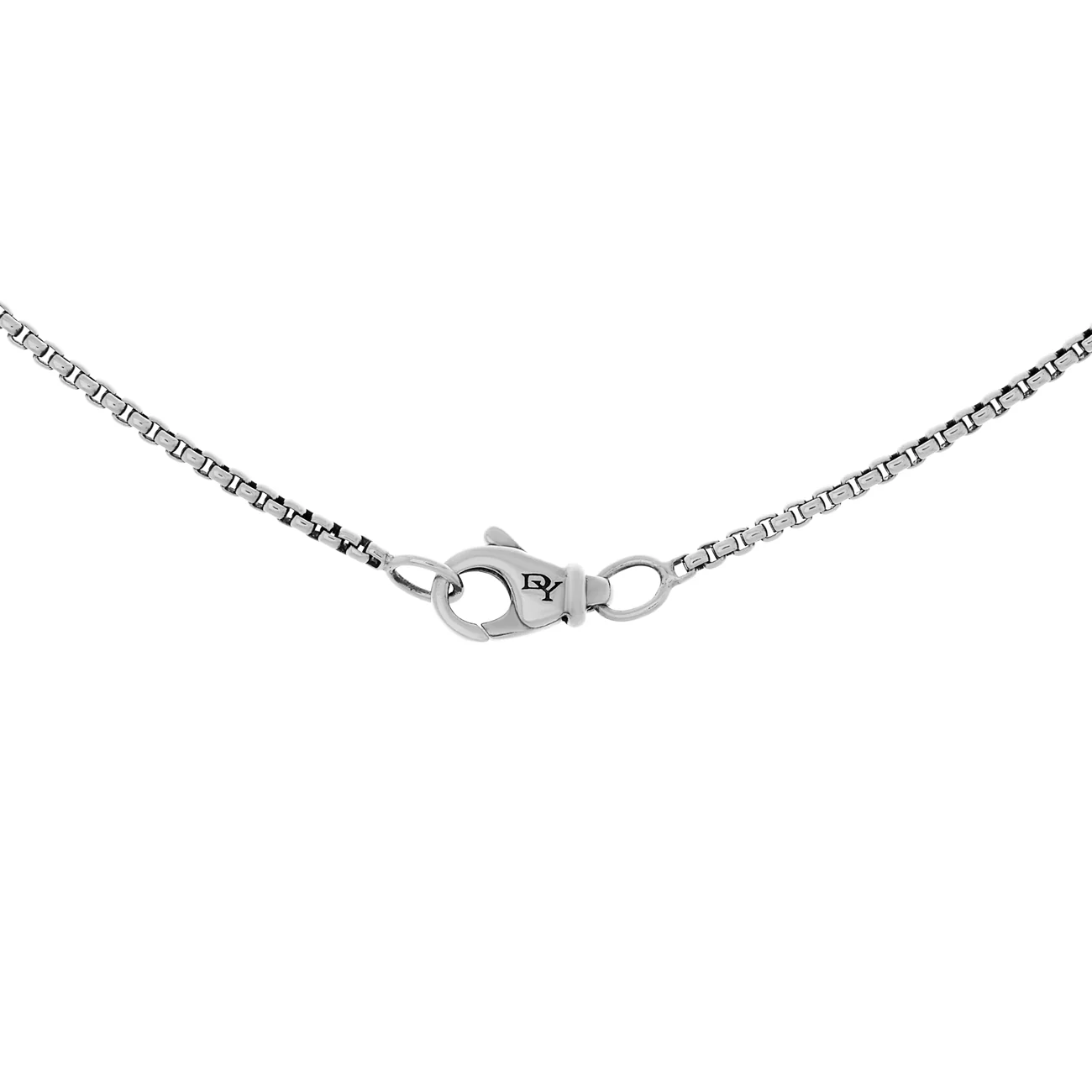 David Yurman Sterling Silver Diamond Petite Albion Pendant Necklace - Image 3