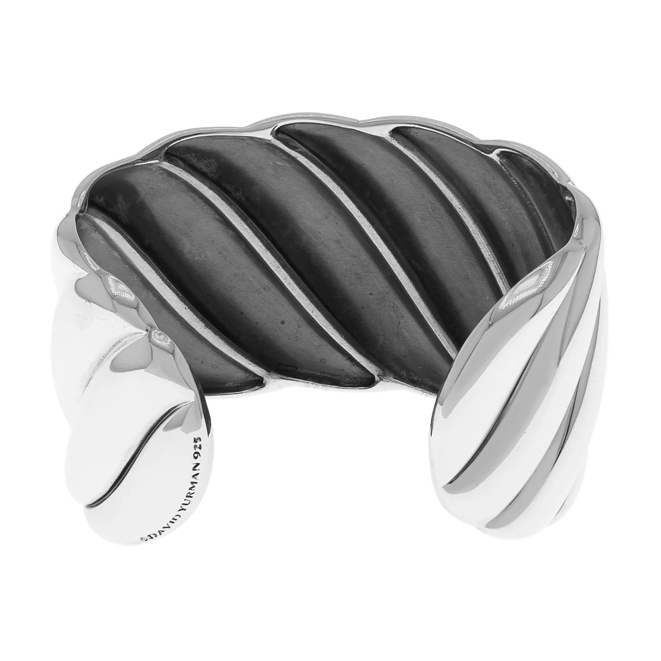 David Yurman Sterling Silver Sculpted Cable Bracelet - Image 2