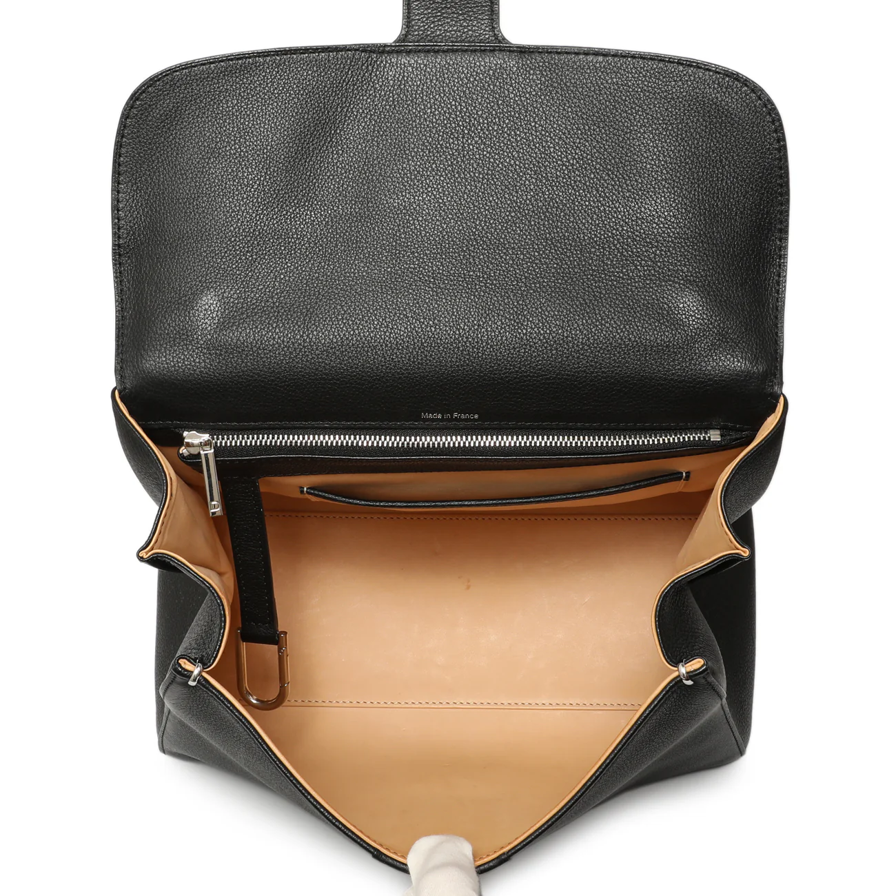 Delvaux Black Grained Calfskin Brillant MM - Image 4