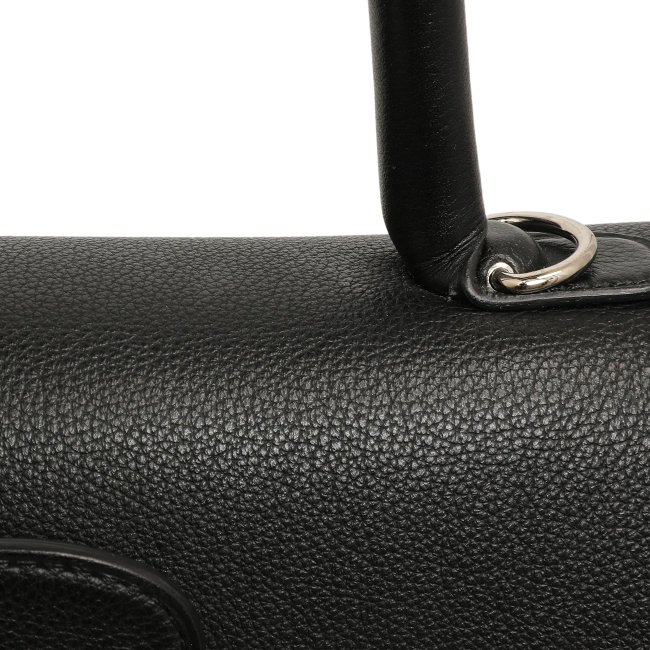 Delvaux Black Grained Calfskin Brillant MM - Image 7