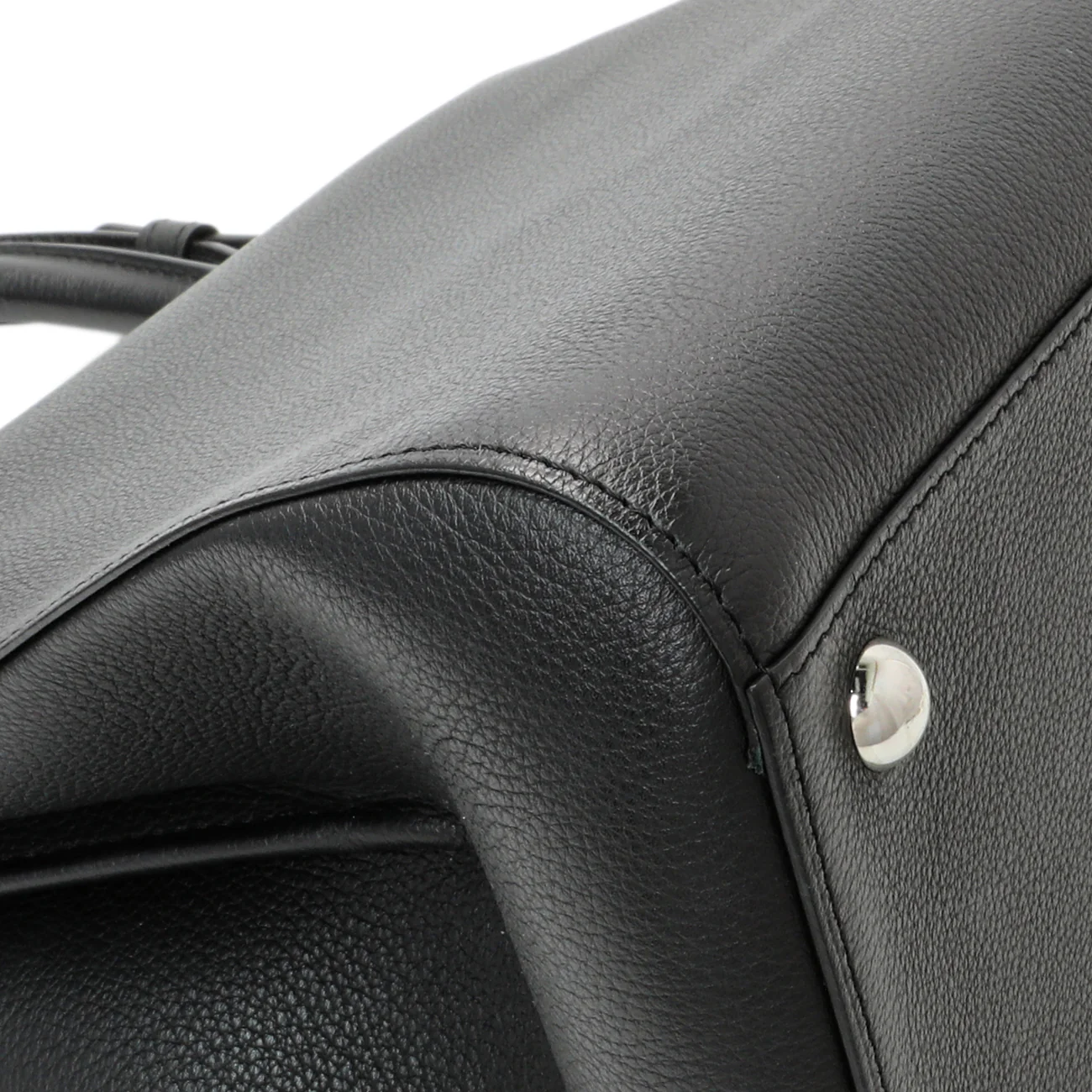 Delvaux Black Grained Calfskin Brillant MM - Image 6