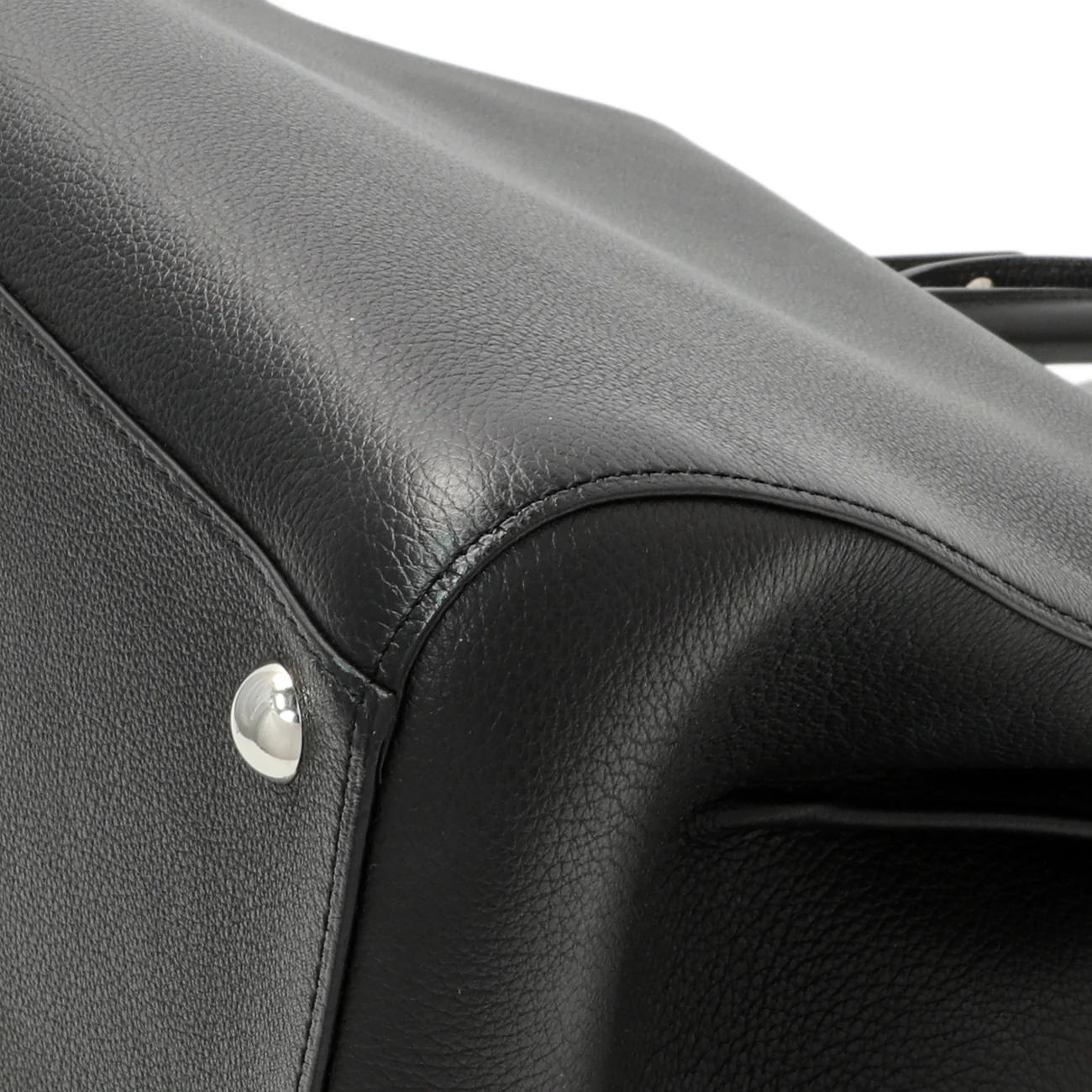 Delvaux Black Grained Calfskin Brillant MM - Image 7