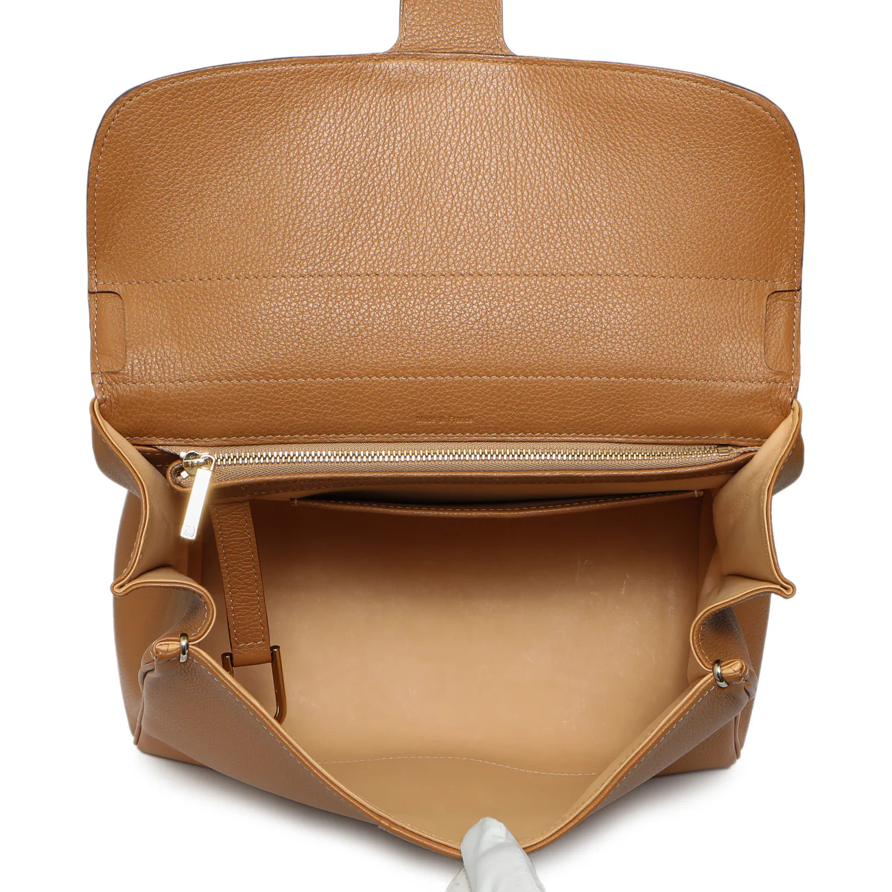 Delvaux Brown Grained Calfskin Brillant MM - Image 4