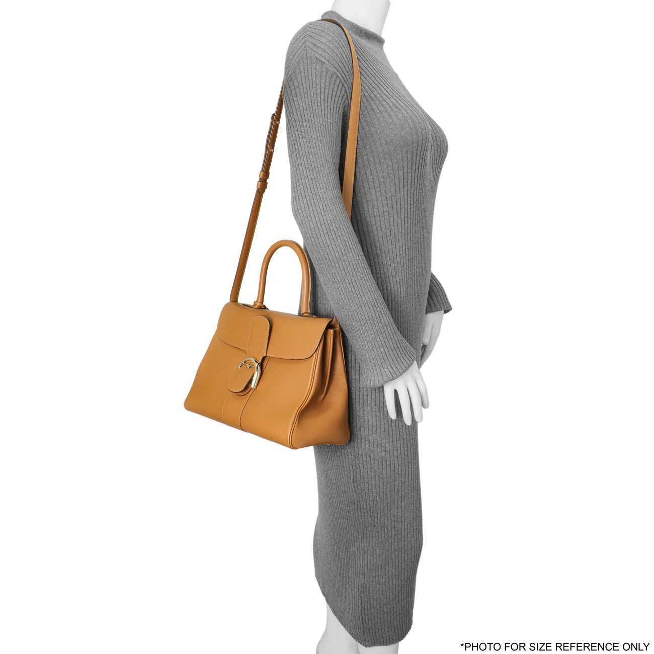 Delvaux Brown Grained Calfskin Brillant MM - Image 8