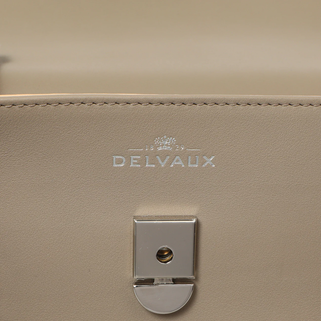Delvaux Taupe Calfskin Tempete MM - Image 5