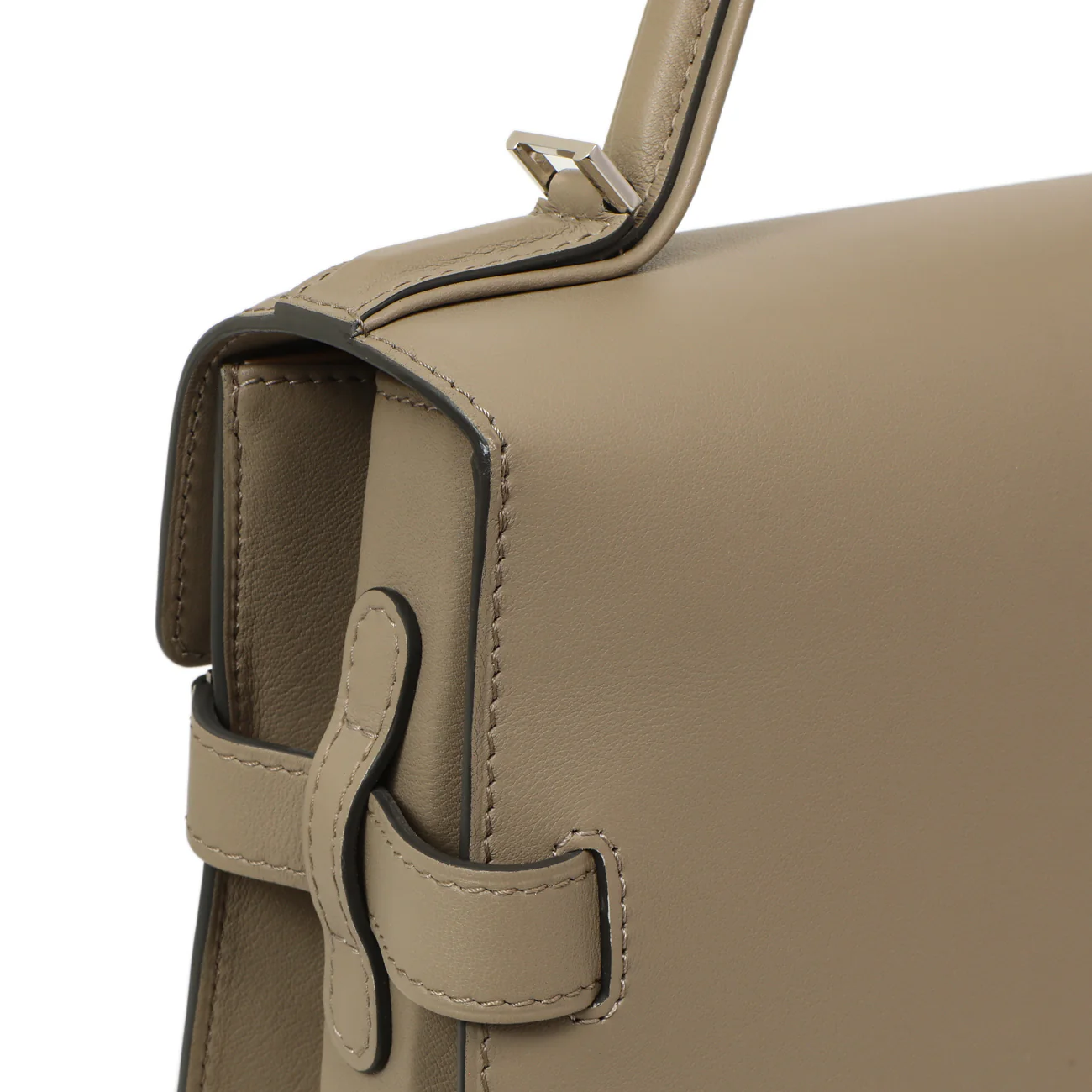 Delvaux Taupe Calfskin Tempete MM - Image 8