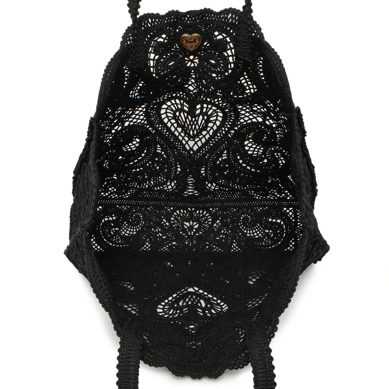 Dolce & Gabbana Black Cordonetto Lace Tote - Image 8