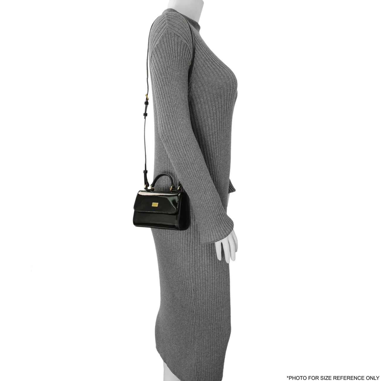 Dolce & Gabbana Black Vernice Mini Satchel - Image 7