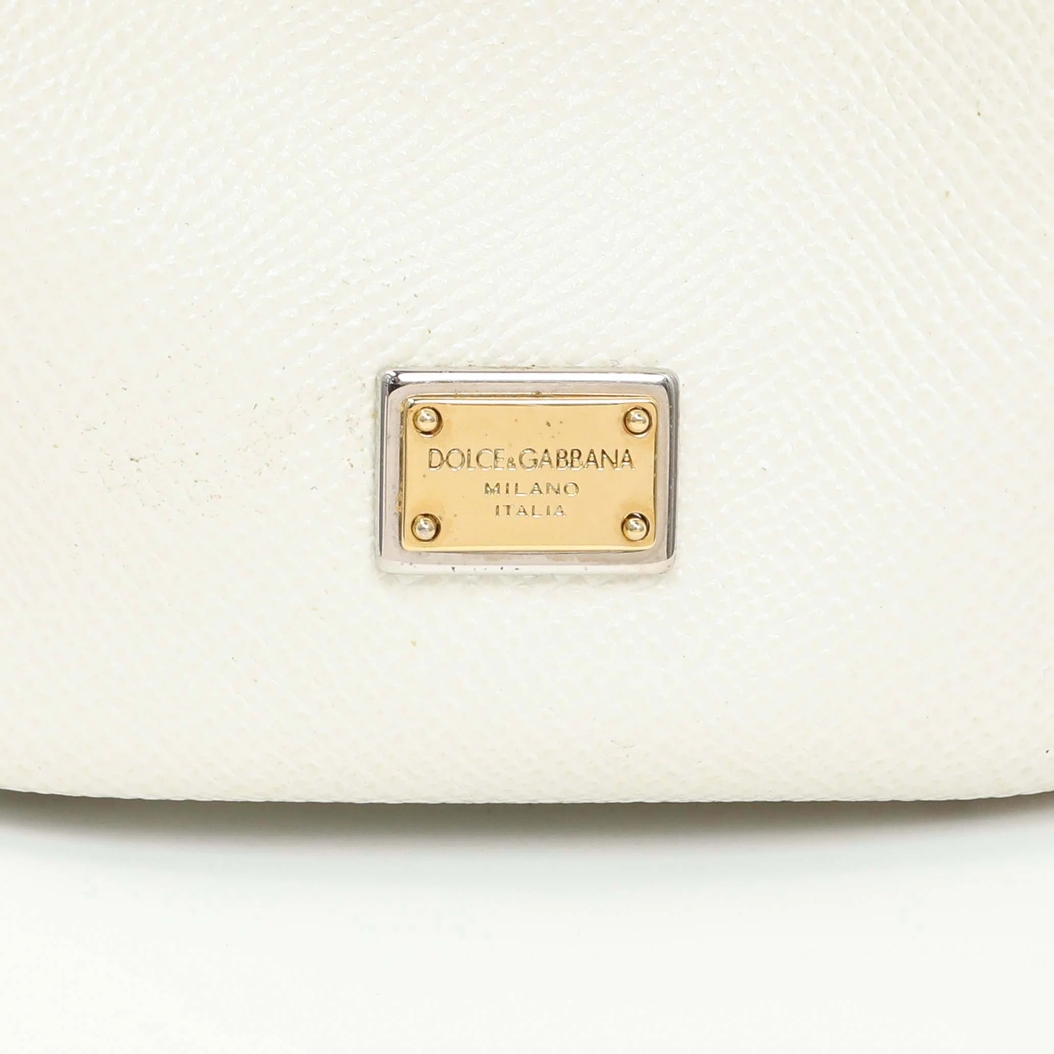 Dolce & Gabbana White Dauphine Miss Sicily Satchel - Image 10