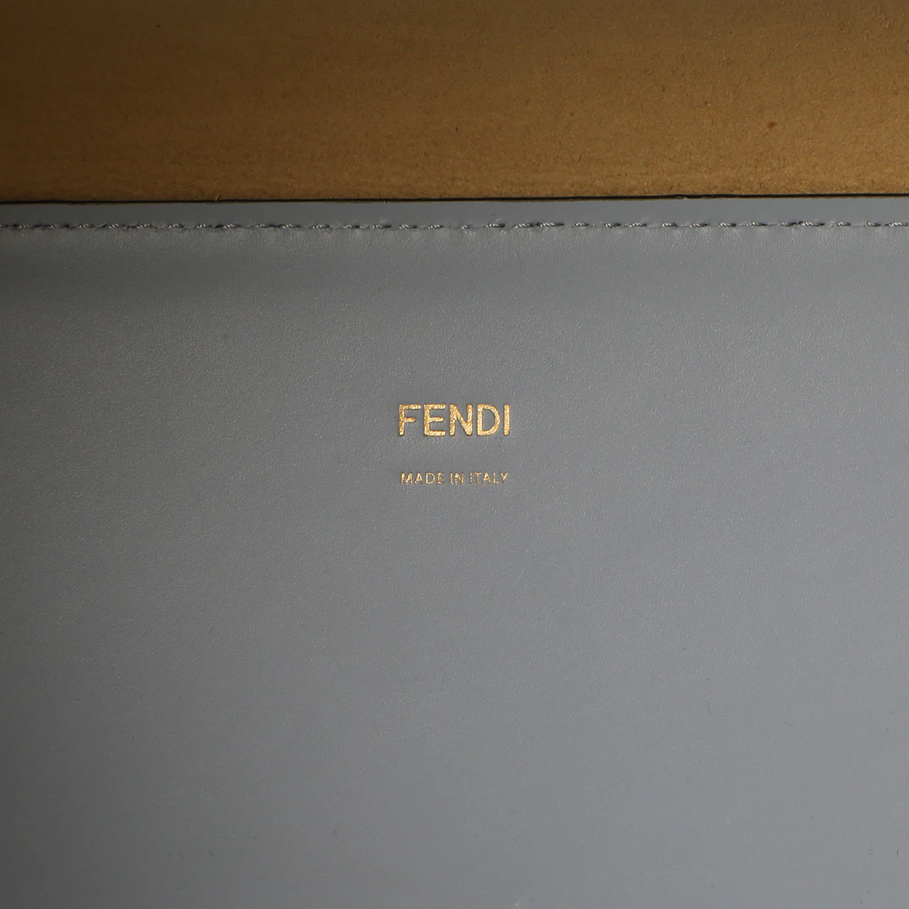 Fendi Azzurro Baby Vitello King Plexiglass Medium Sunshine Shopper Tote - Image 9