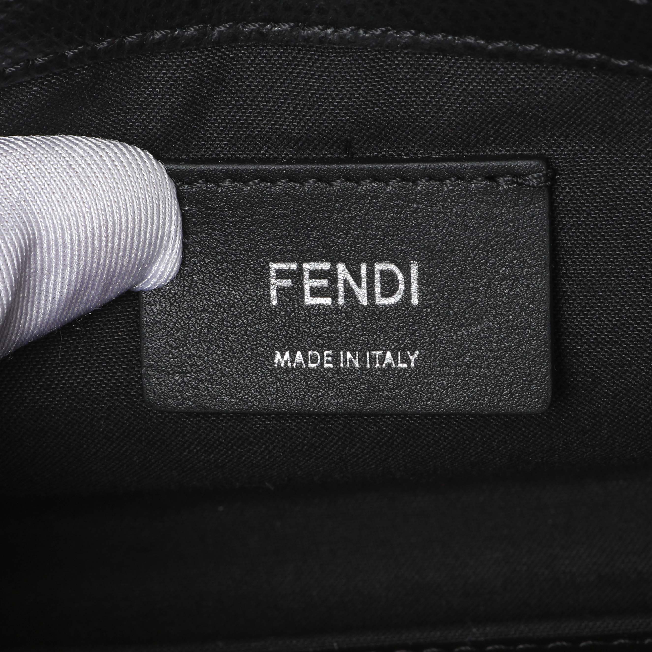 Fendi Black Calfskin F is Fendi Kan I Wallet On Chain - Image 5