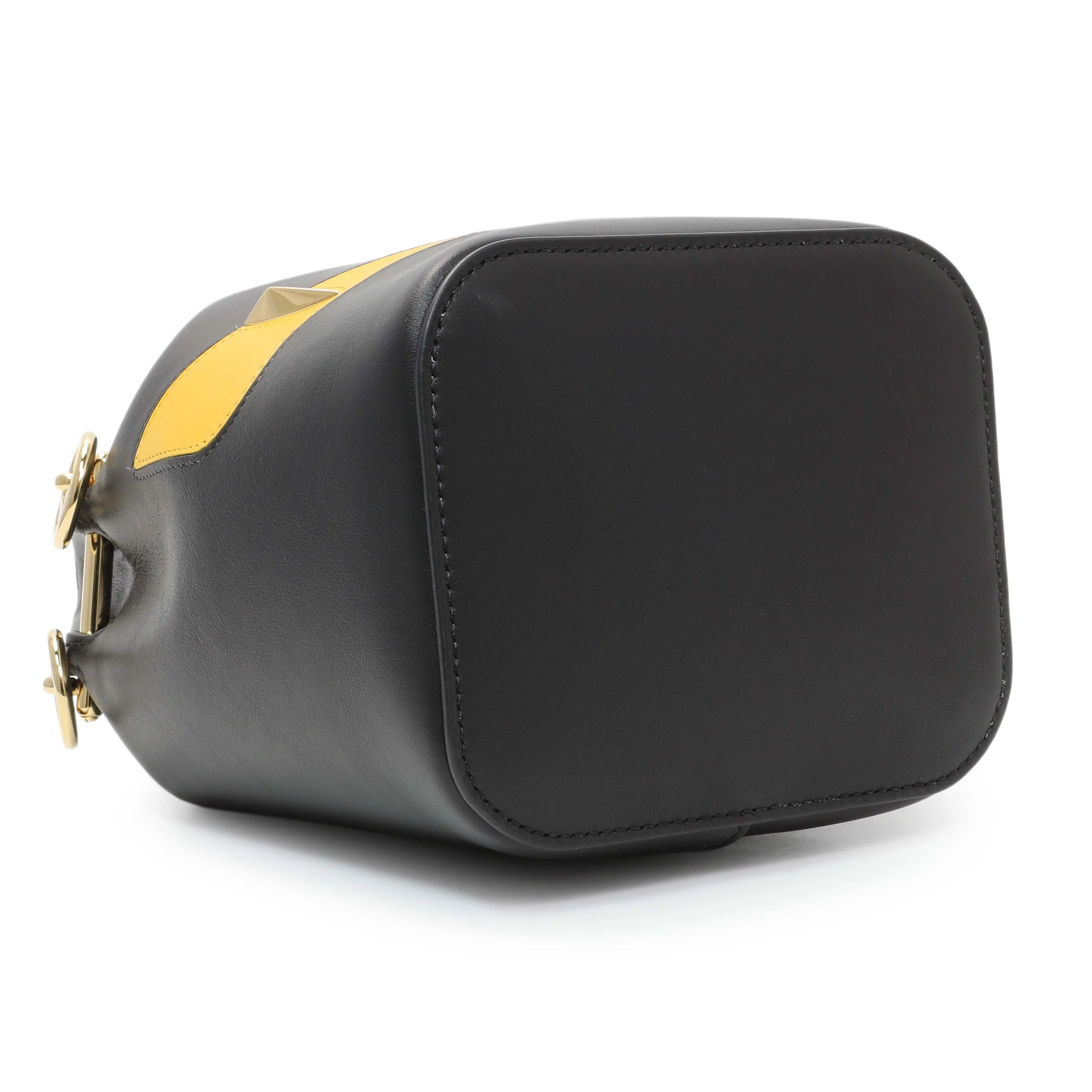 Fendi Black Calfskin Monster Mini Mon Tresor Bucket Bag - Image 3