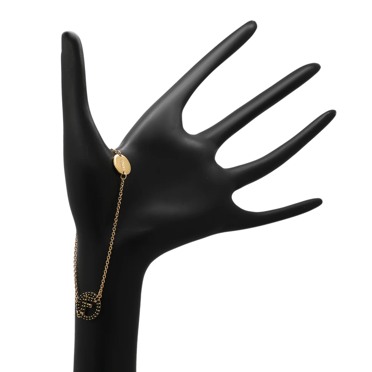 Fendi Black Crystal F Is Fendi Bracelet - Image 3
