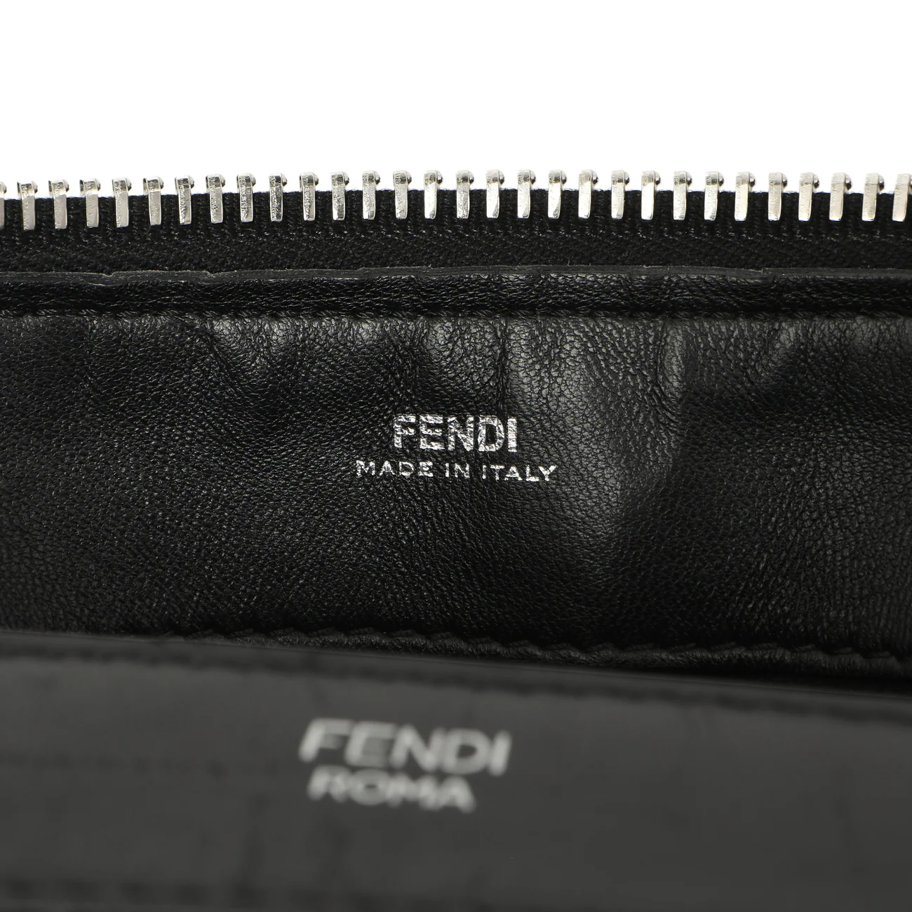 Fendi Black Nappa Trapuntata Medium DotCom Click Chain Satchel - Image 10