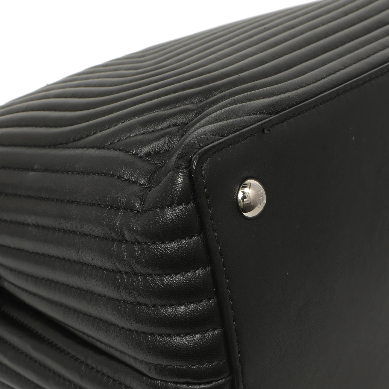 Fendi Black Nappa Trapuntata Medium DotCom Click Chain Satchel - Image 6