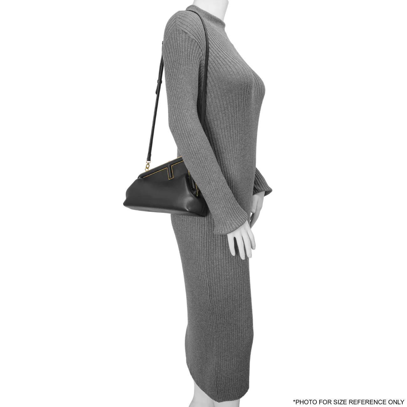 Fendi Black Shiny Nappa Small Fendi First - Image 12