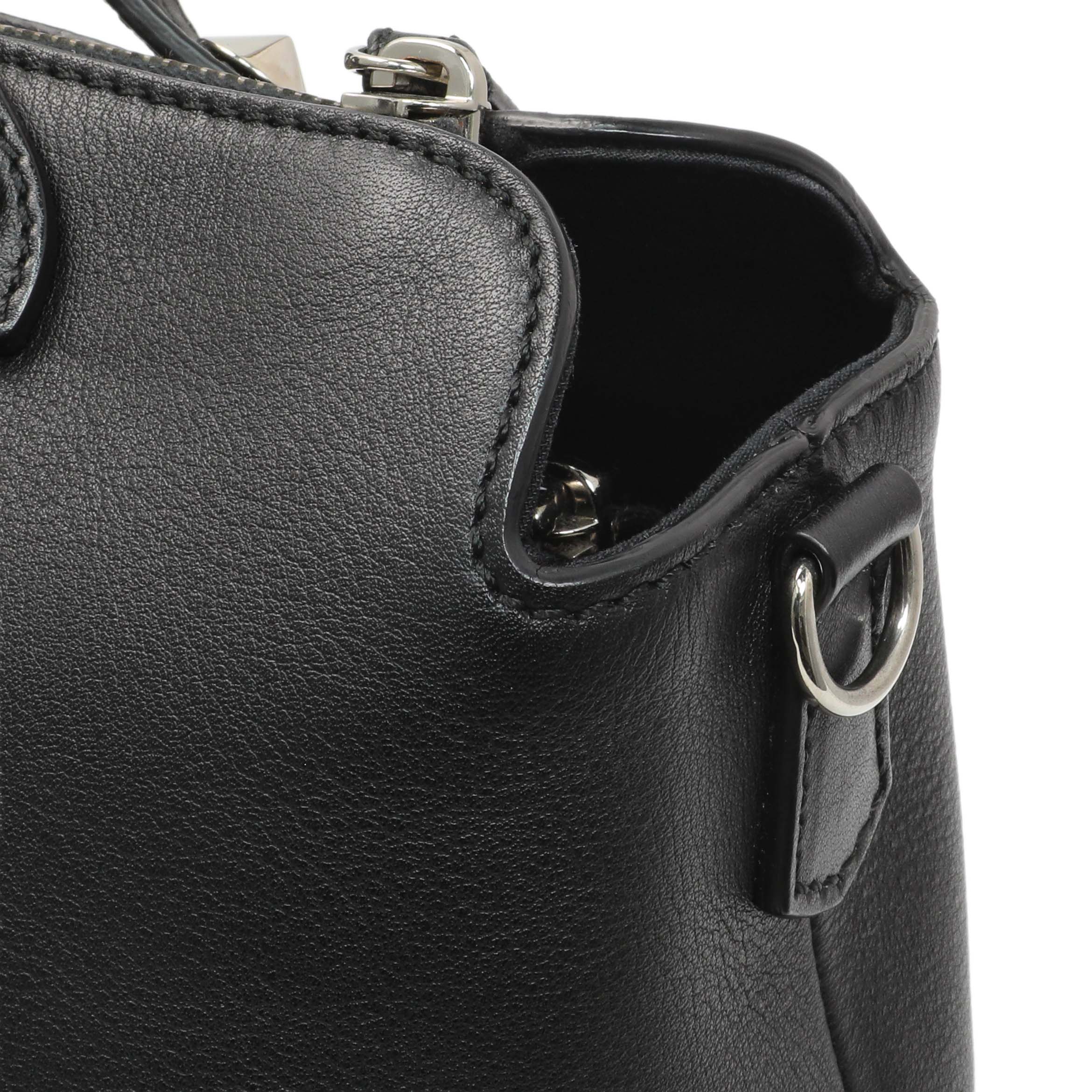 Fendi Black Vitello Dolce By The Way Boston Bag - Image 7