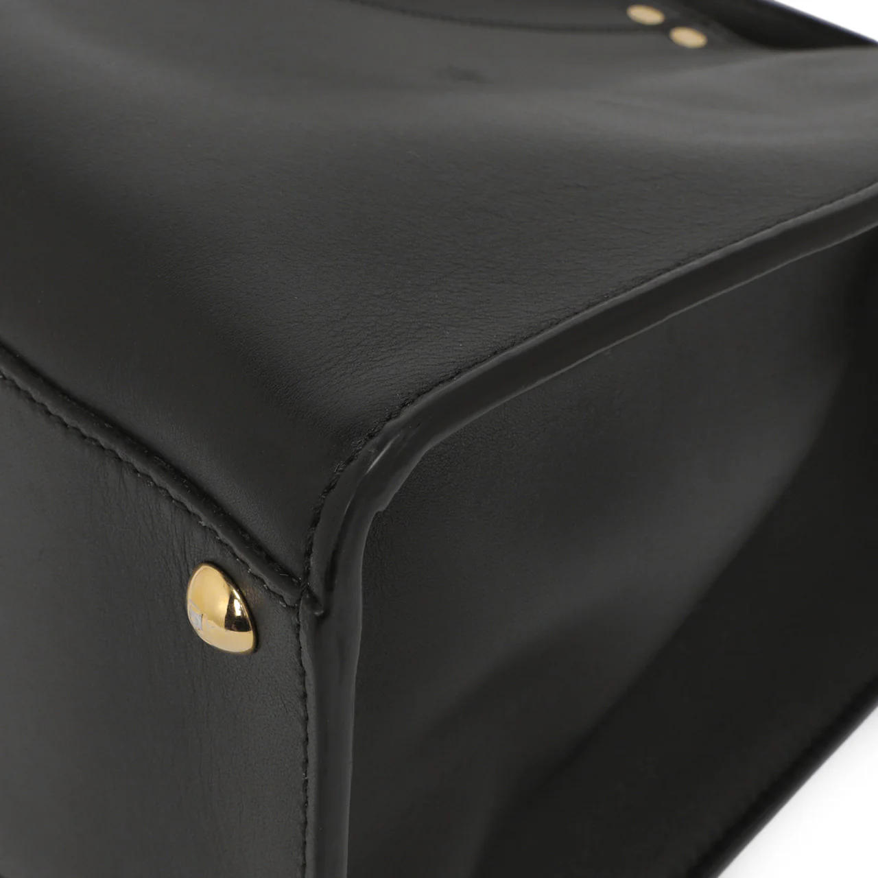 Fendi Black Vitello Seta Medium Peekaboo X-Lite - Image 8
