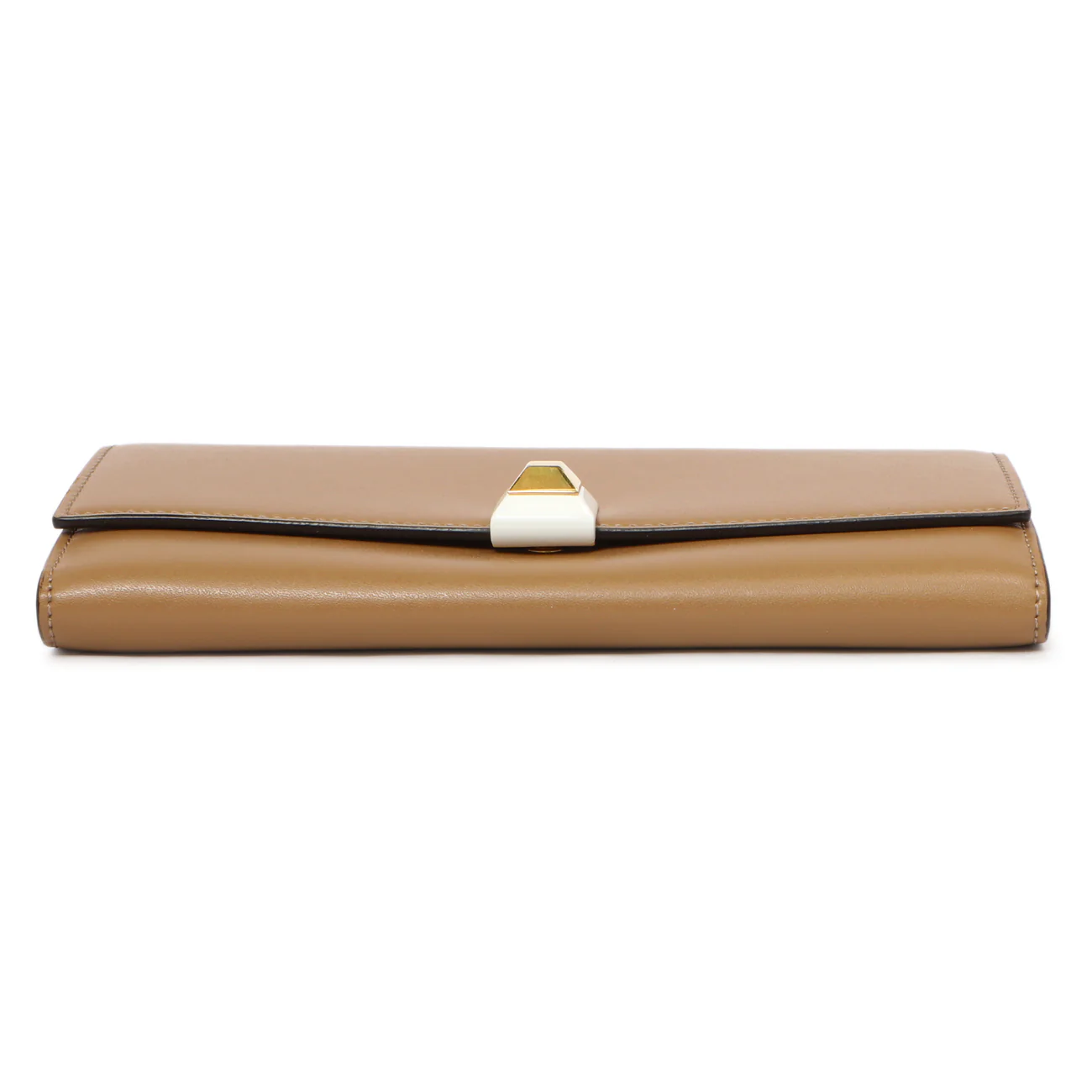 Fendi Brown Vitello Liberty Studded Continental Wallet - Image 3