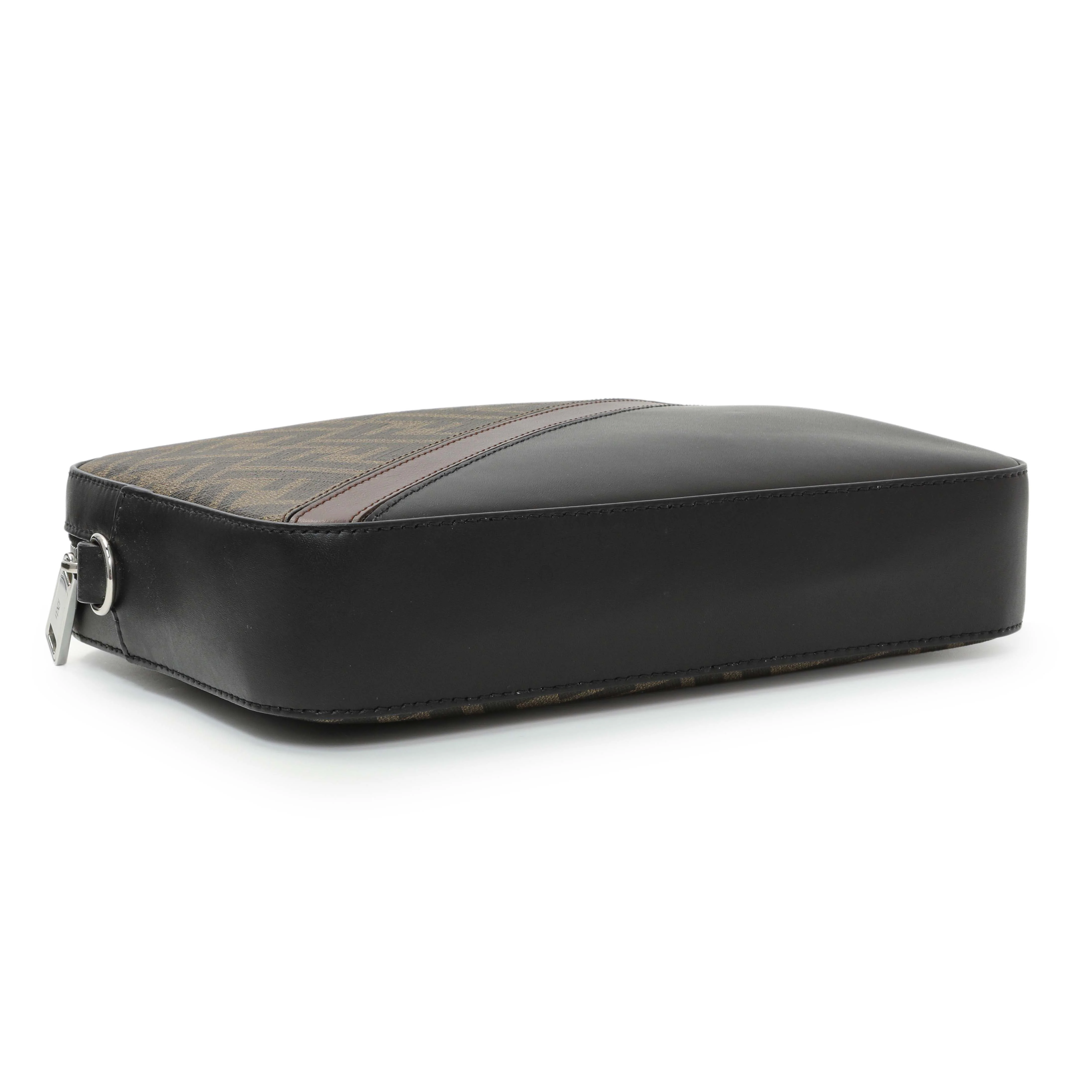 Fendi Diagonal Brown FF Canvas Camera Case - Image 3