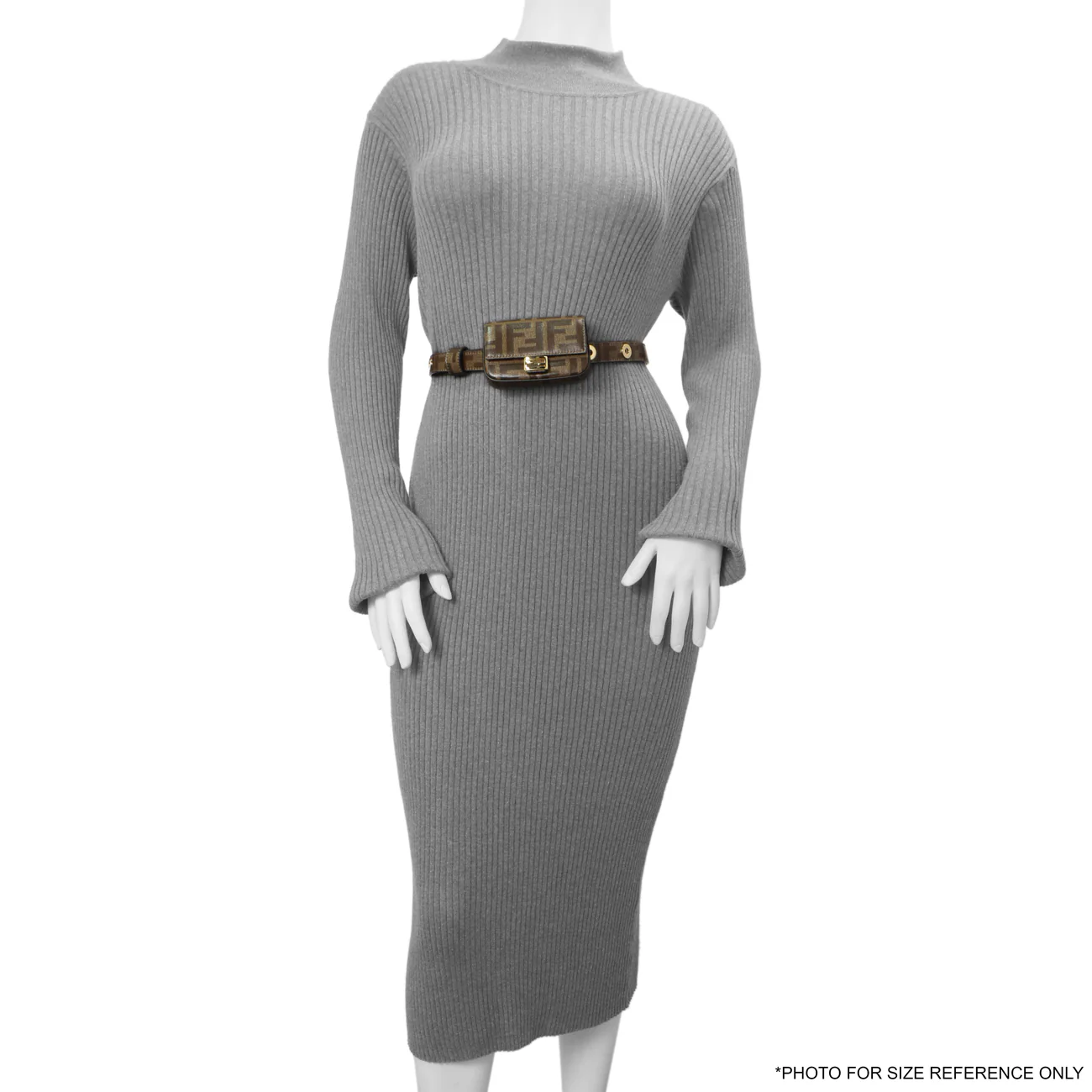 Fendi Glazed Canvas Vitello Century FF 1974 Nano Baguette Belt Bag - Image 9