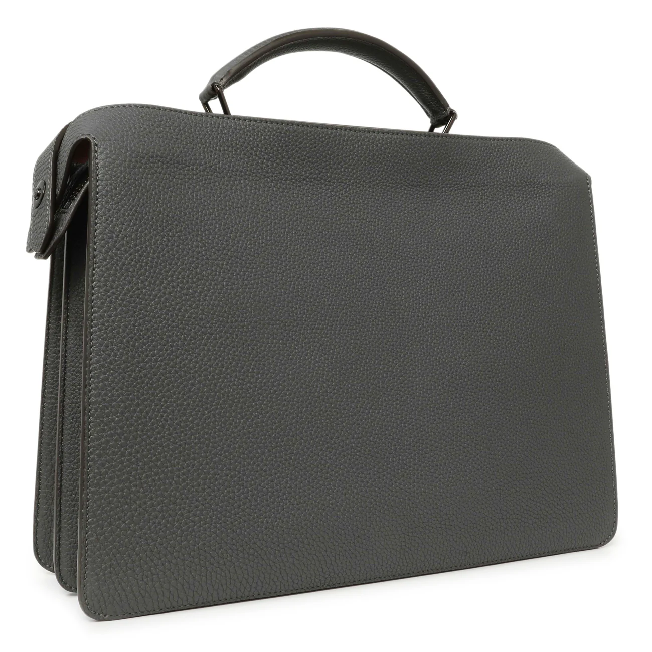 Fendi Grey Cuoio Romano Vitello Cover Monochrome Medium Peekaboo ISeeU Satchel - Image 2