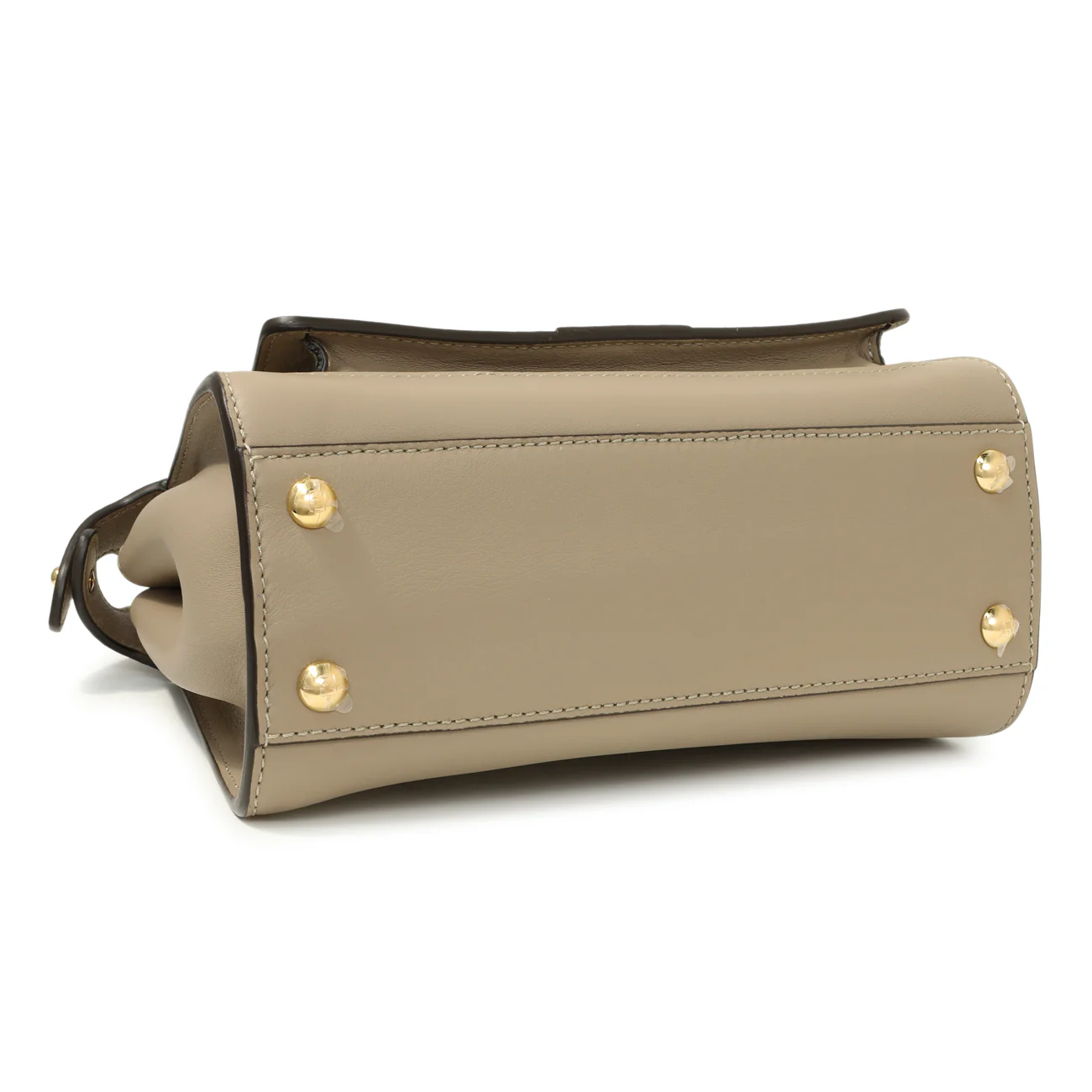 Fendi Grey Nappa Pocket Mini Peekaboo Iconic Satchel - Image 3
