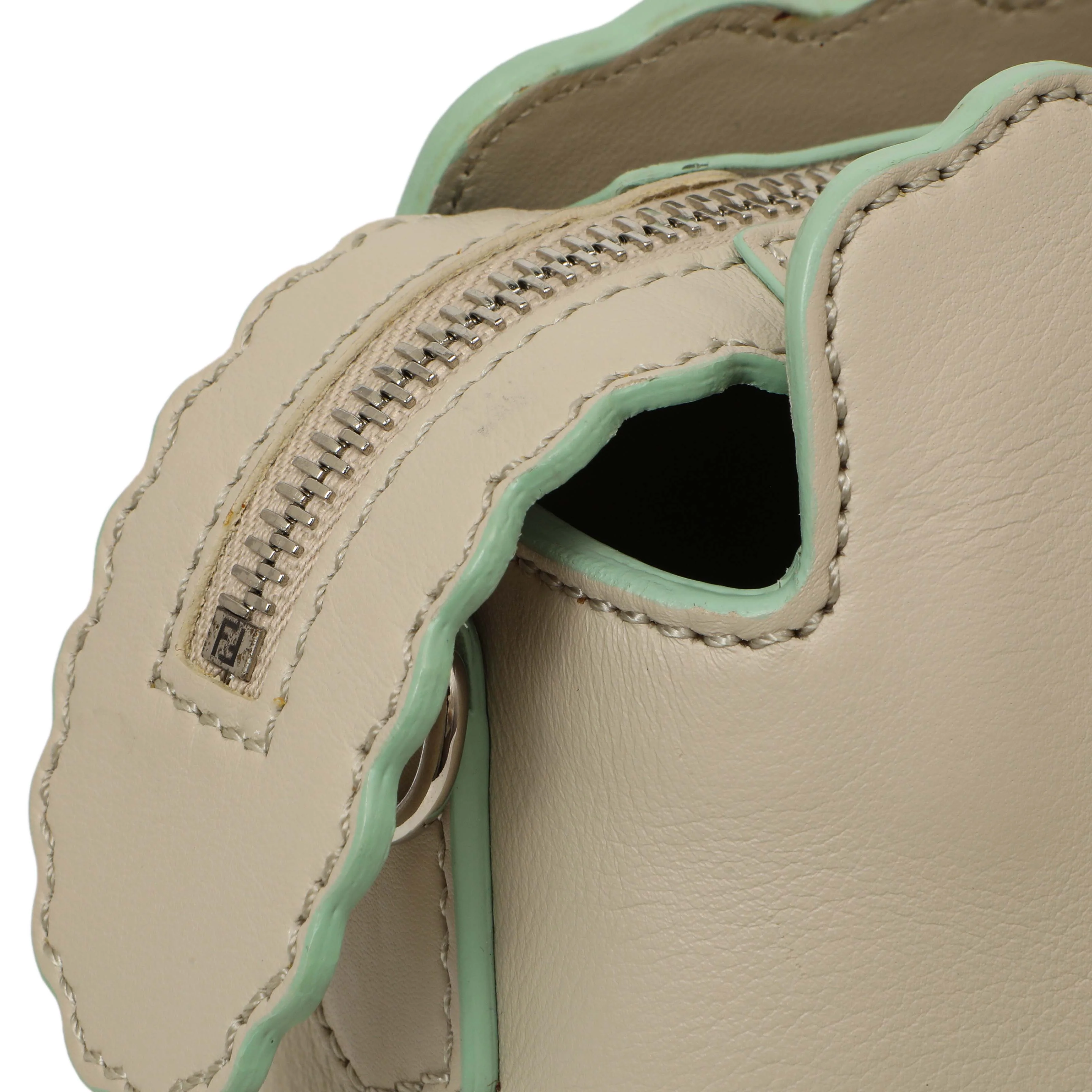 Fendi Grey Vitello Dolce Studded Medium By The Way - Image 10