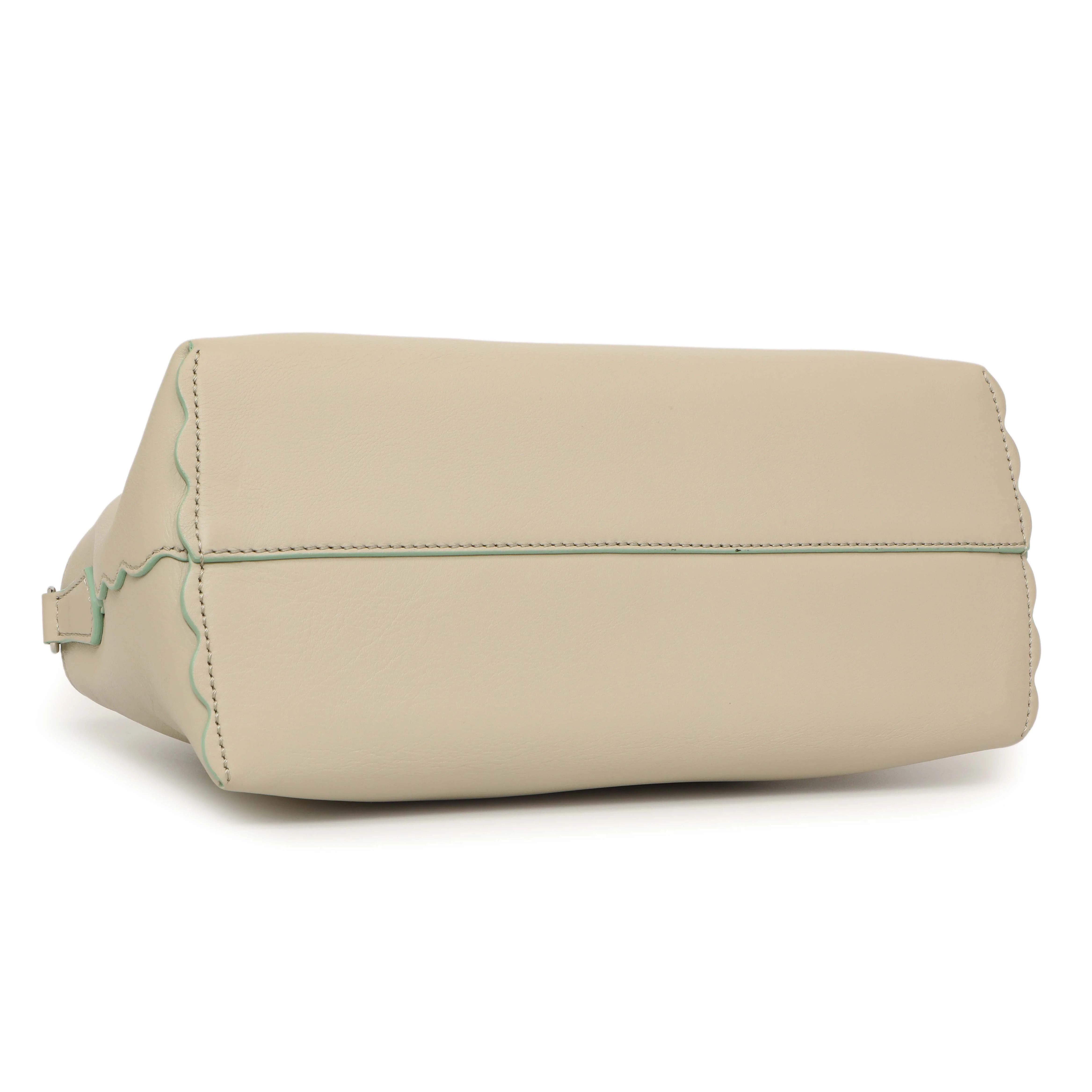 Fendi Grey Vitello Dolce Studded Medium By The Way - Image 3