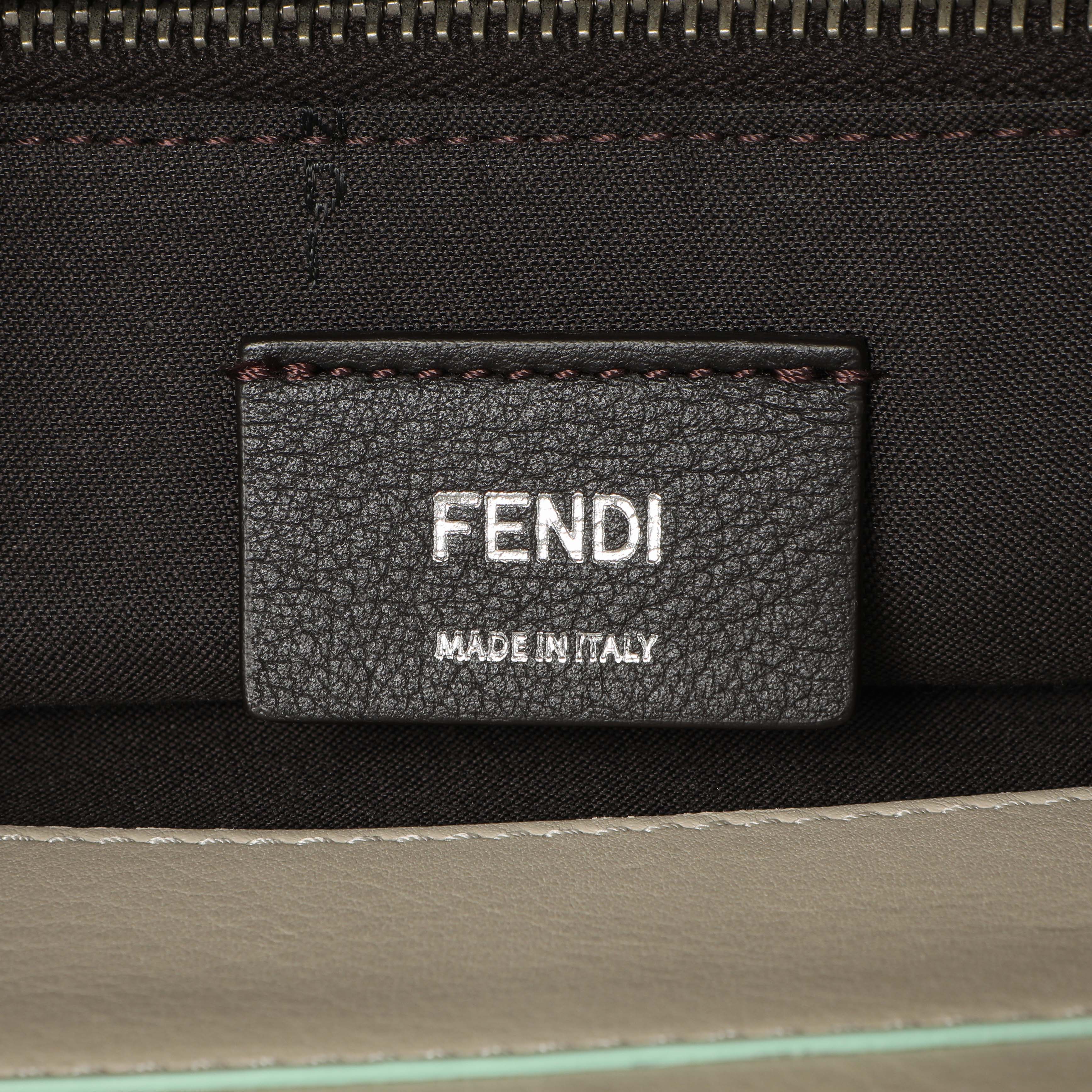 Fendi Grey Vitello Dolce Studded Medium By The Way - Image 5