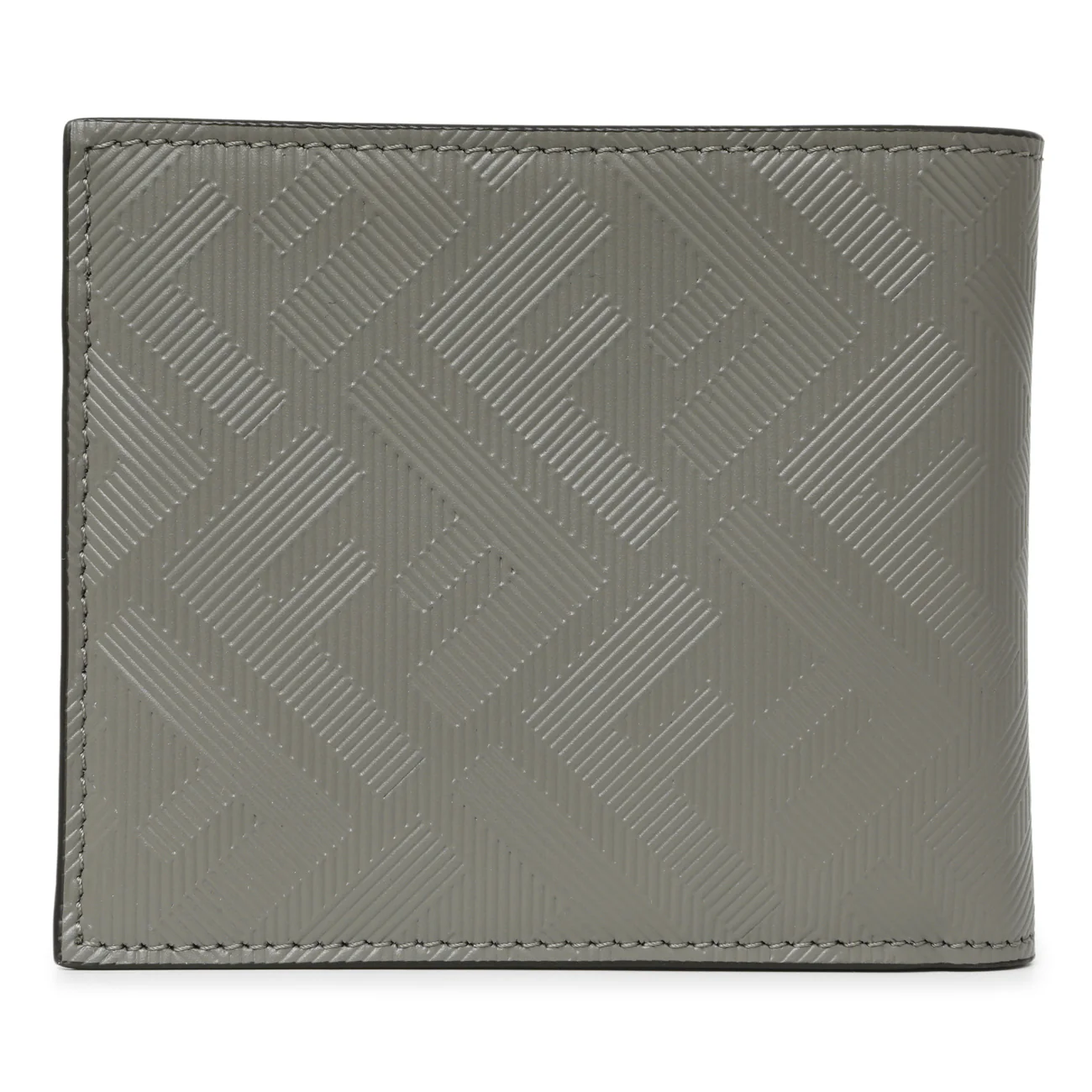 Fendi Grey Vitello King Diagonal Bifold Wallet - Image 2