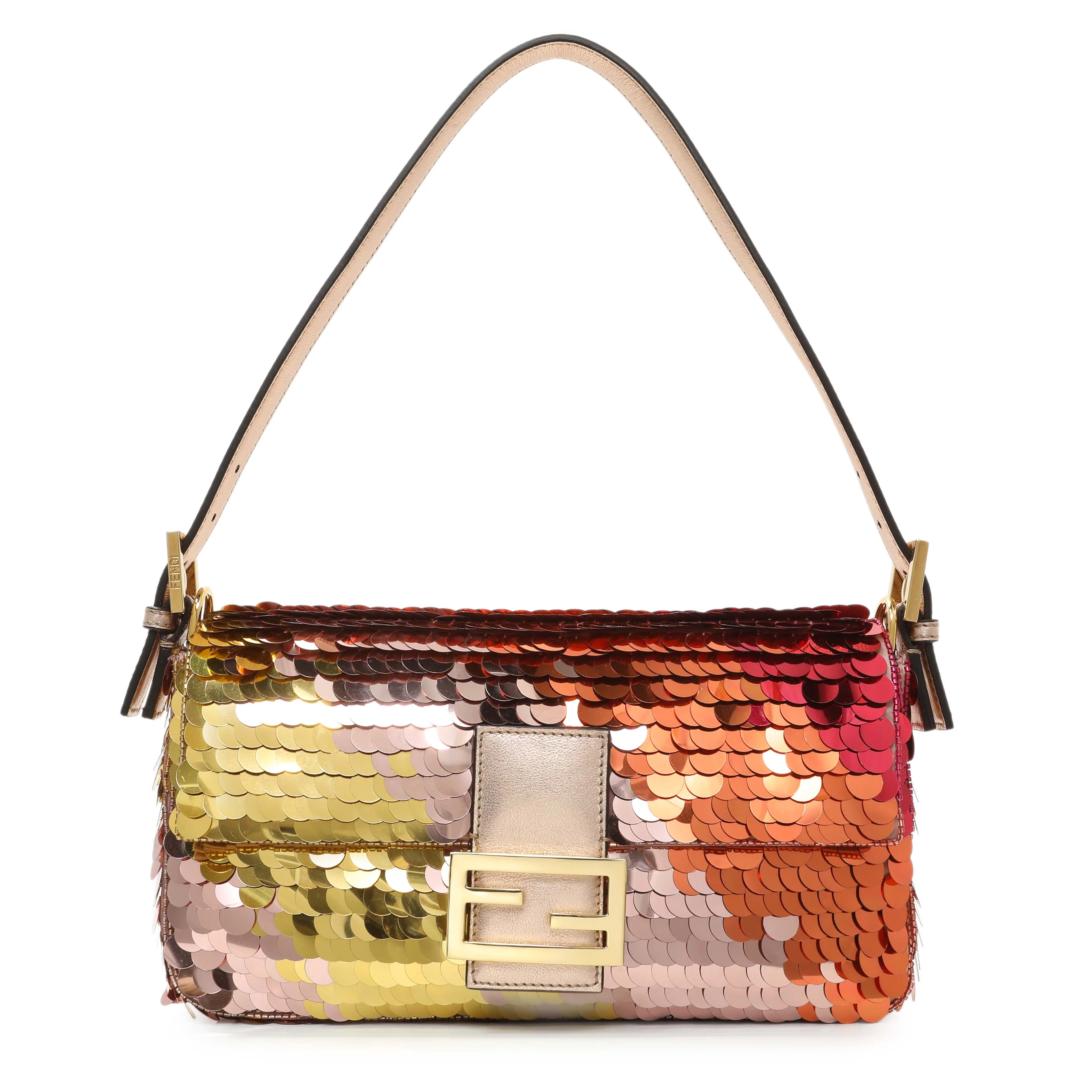 Fendi Multicolor Sequin Baguette