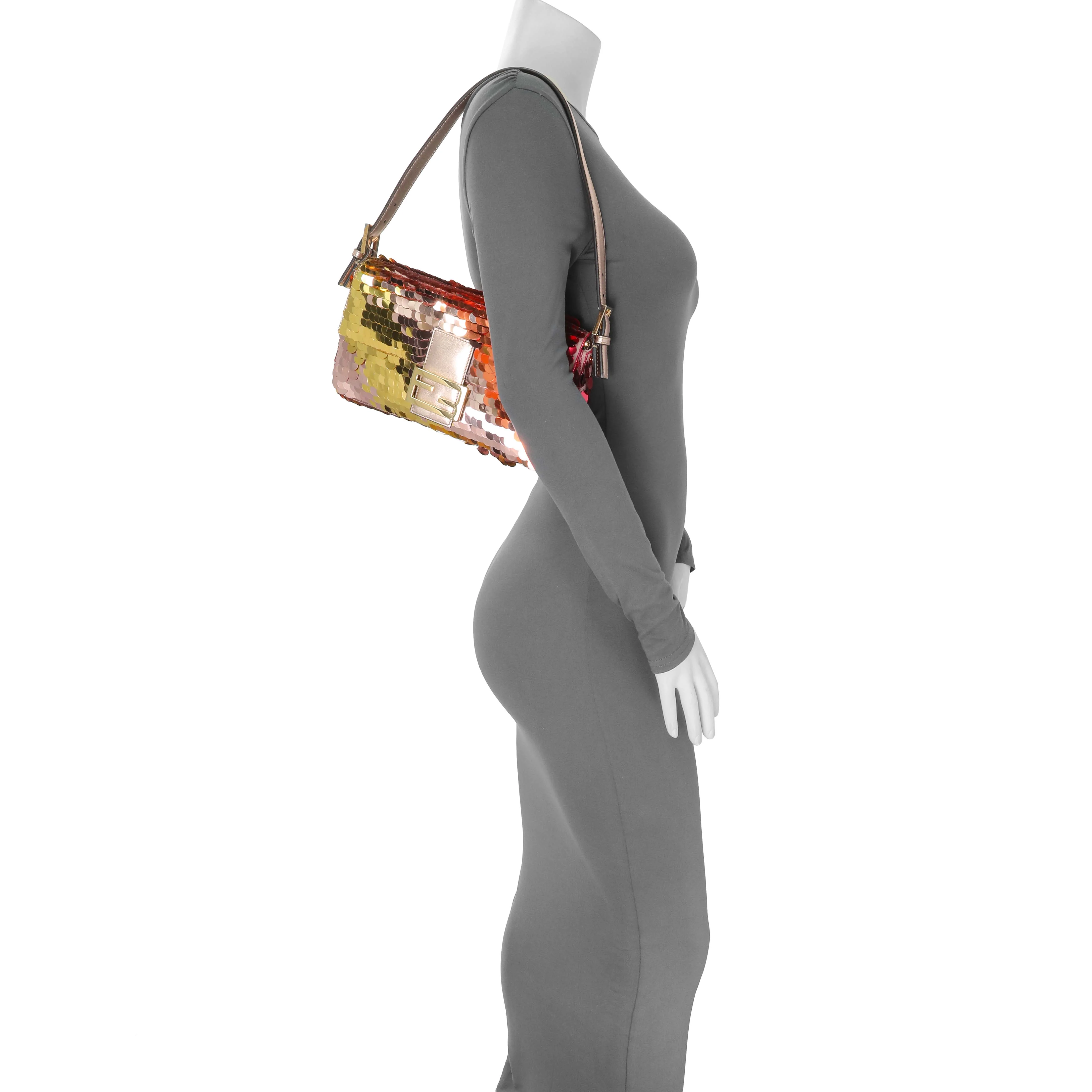Fendi Multicolor Sequin Baguette - Image 7