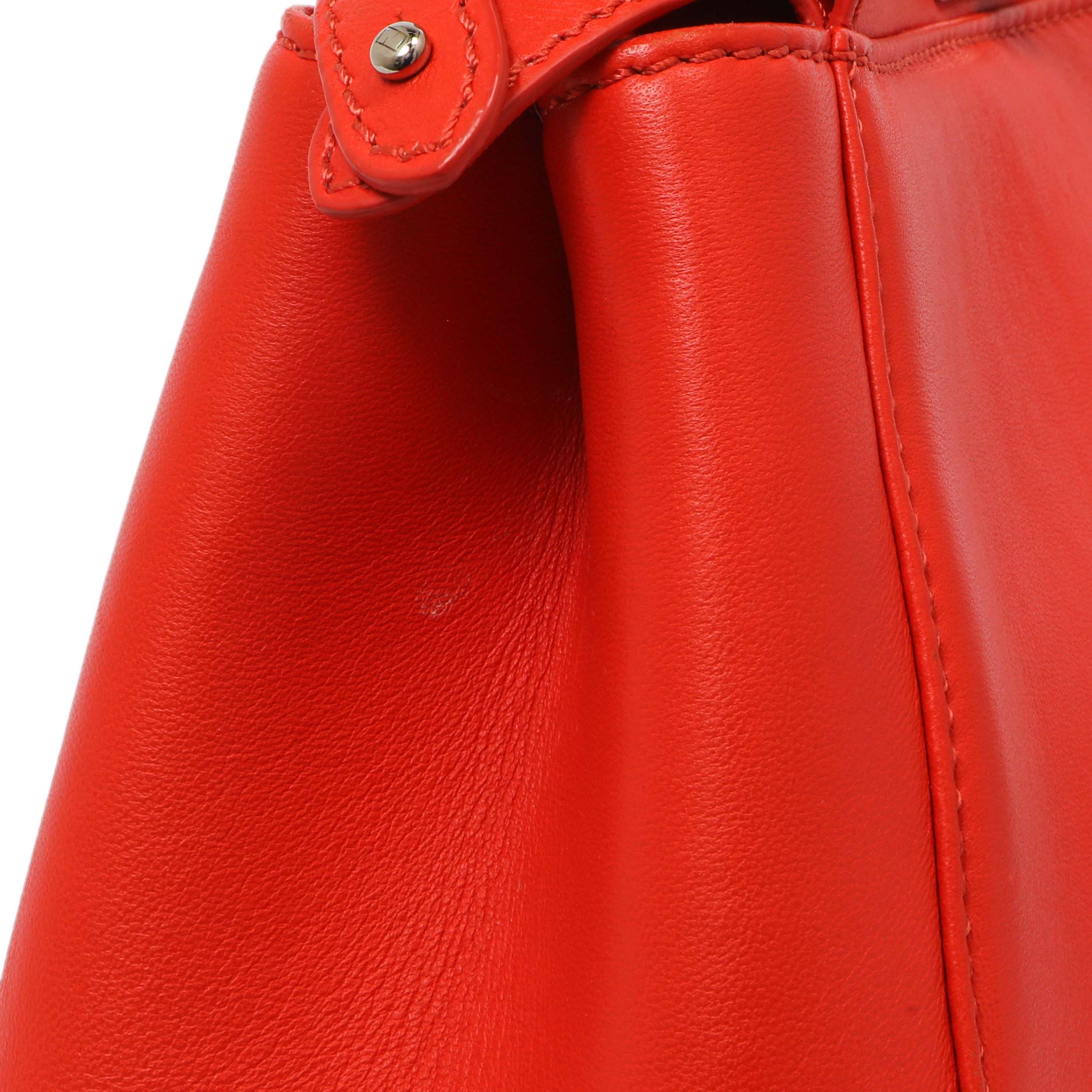Fendi Papavero Nappa Mini Peekaboo Iconic Satchel - Image 12