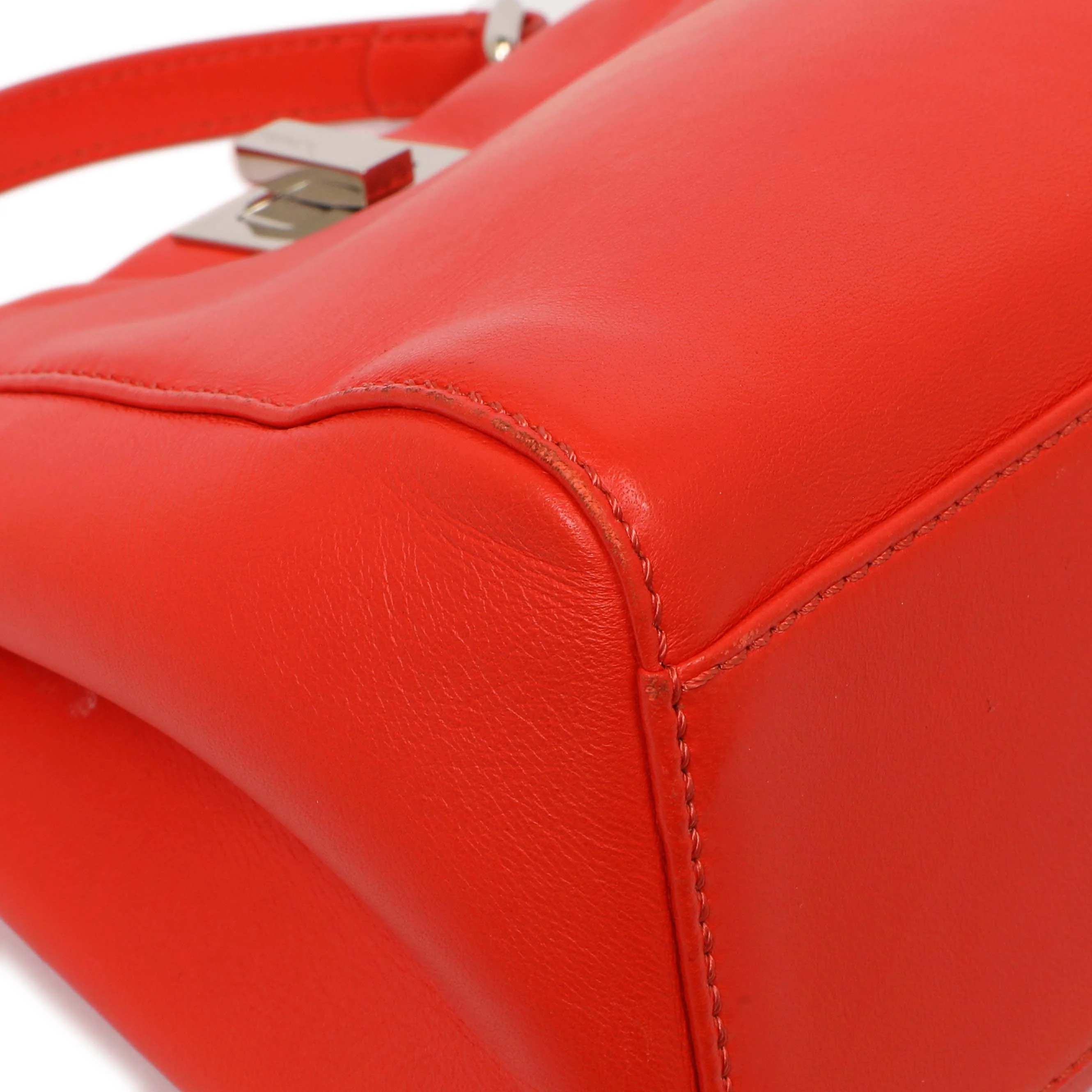 Fendi Papavero Nappa Mini Peekaboo Iconic Satchel - Image 6
