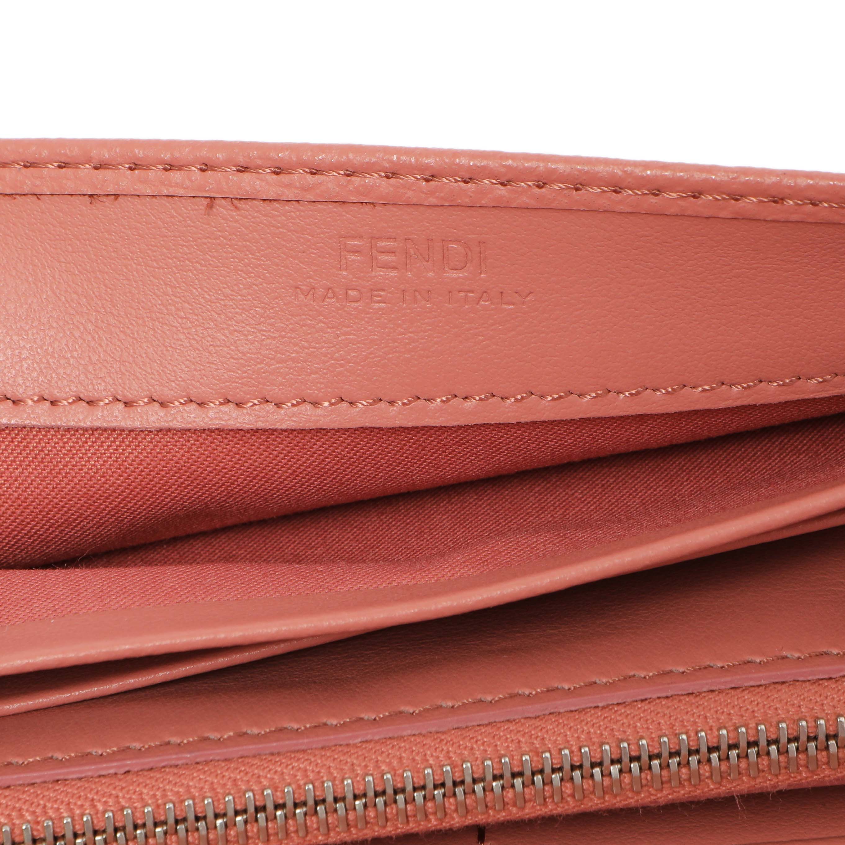 Fendi Pink Vitello Cruise F is Fendi Continental Envelope Wallet on Chain - Image 5