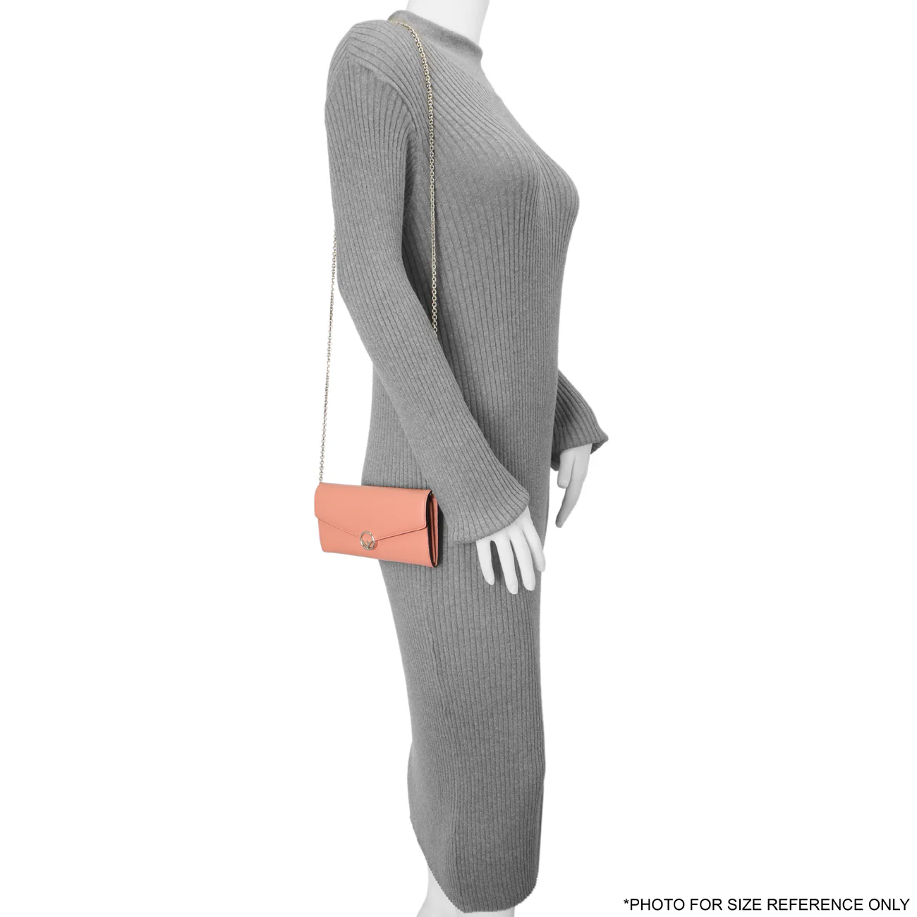 Fendi Pink Vitello Cruise F is Fendi Continental Envelope Wallet on Chain - Image 9