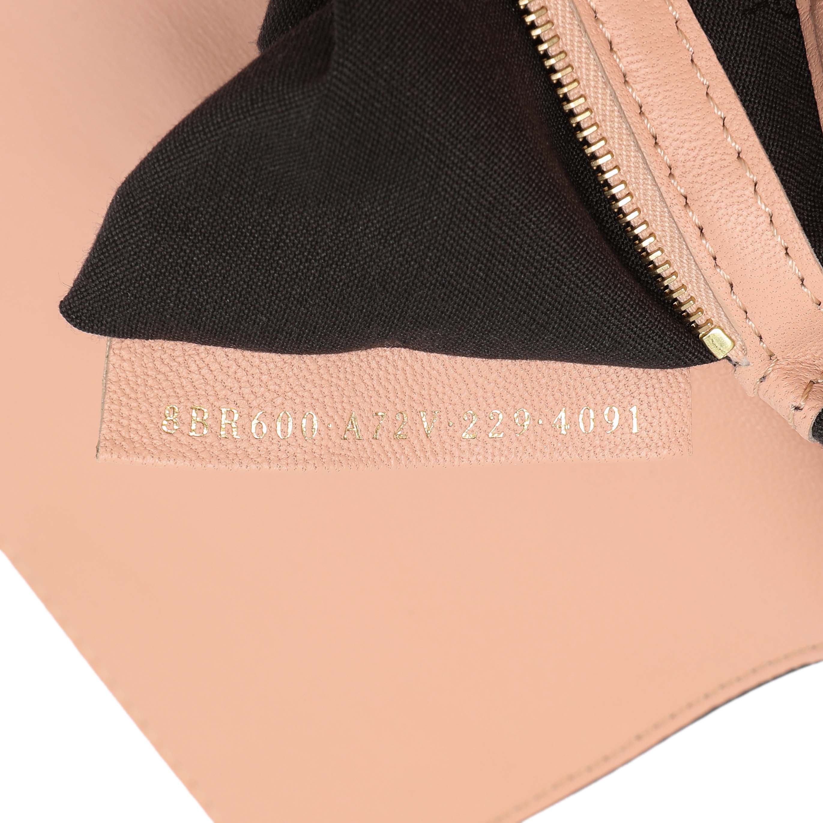 Fendi Rosa Bourbon Nappa FF 1974 Embossed Baguette - Image 10