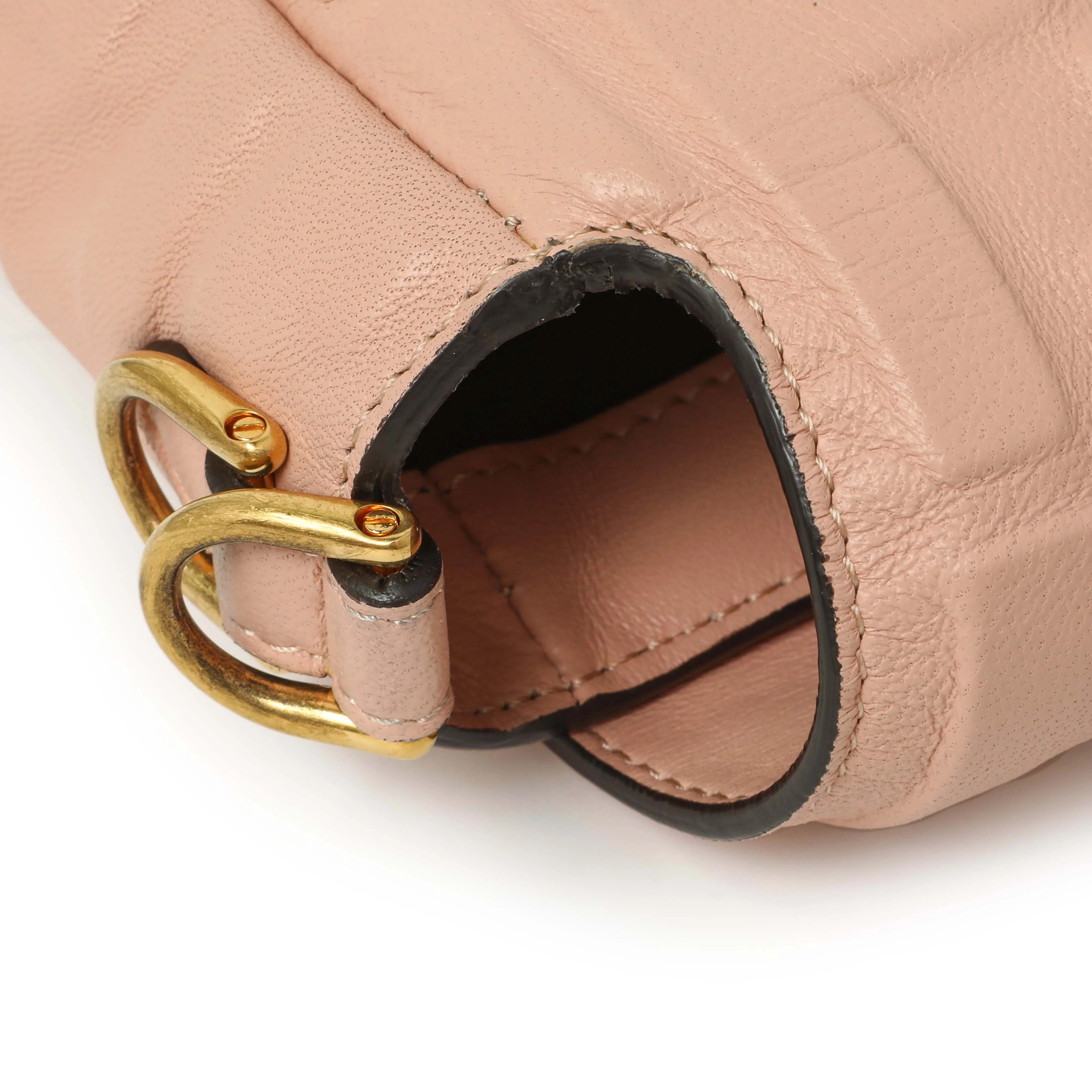 Fendi Rosa Bourbon Nappa FF 1974 Embossed Baguette - Image 11