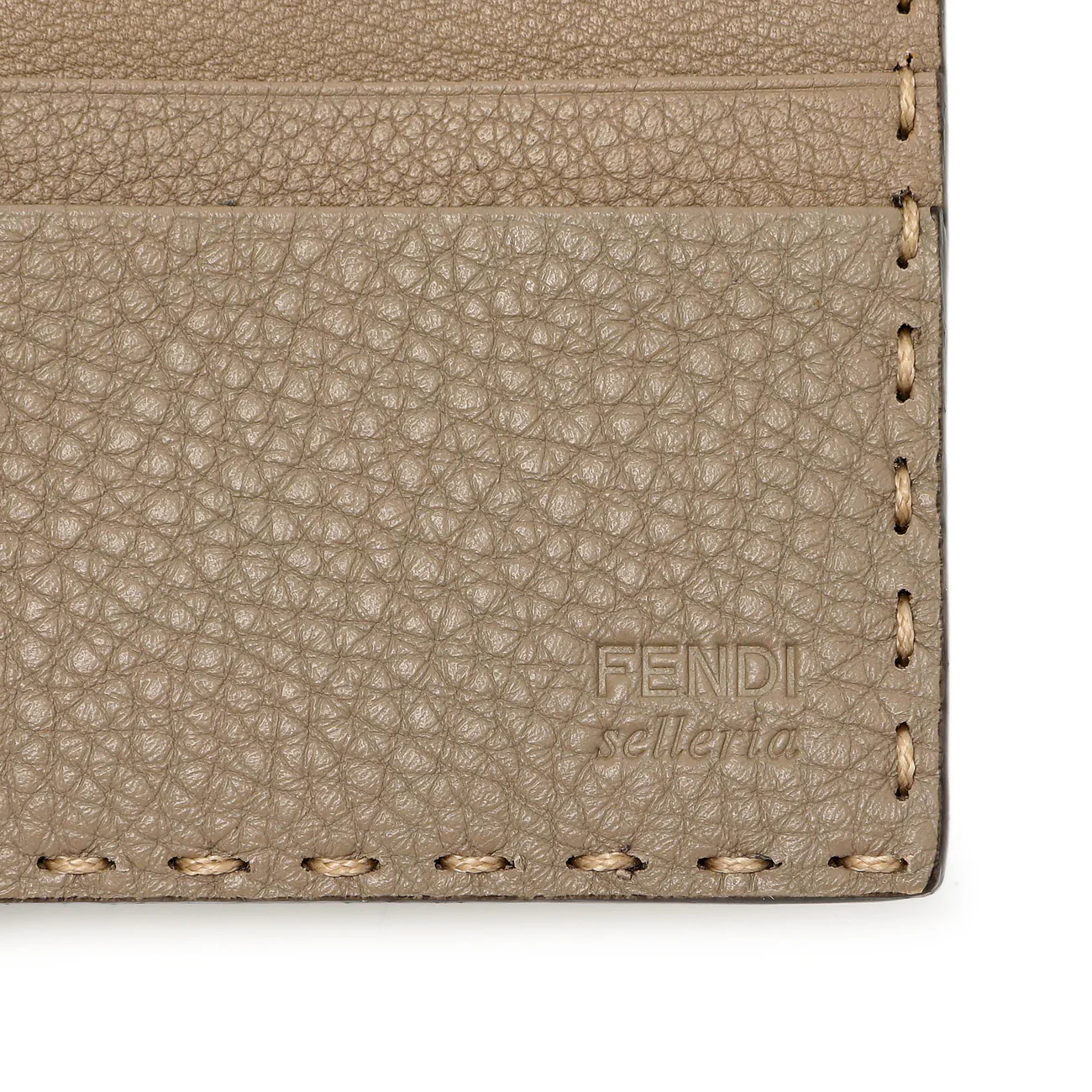 Fendi Taupe Selleria Bifold Wallet - Image 5