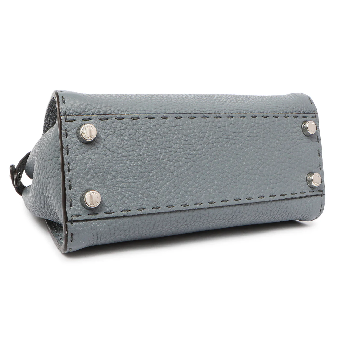 Fendi Tempesta Calfskin Romano Selleria Mini Peekaboo Iconic Satchel - Image 3