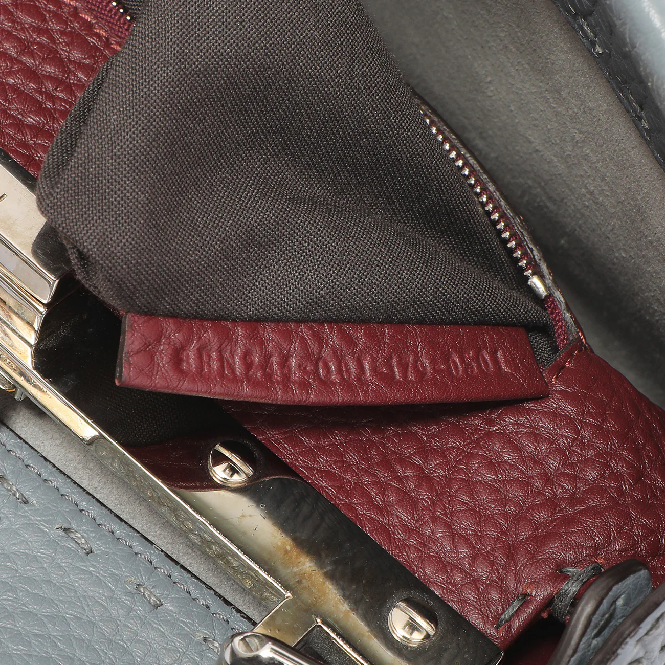 Fendi Tempesta Calfskin Romano Selleria Mini Peekaboo Iconic Satchel - Image 7