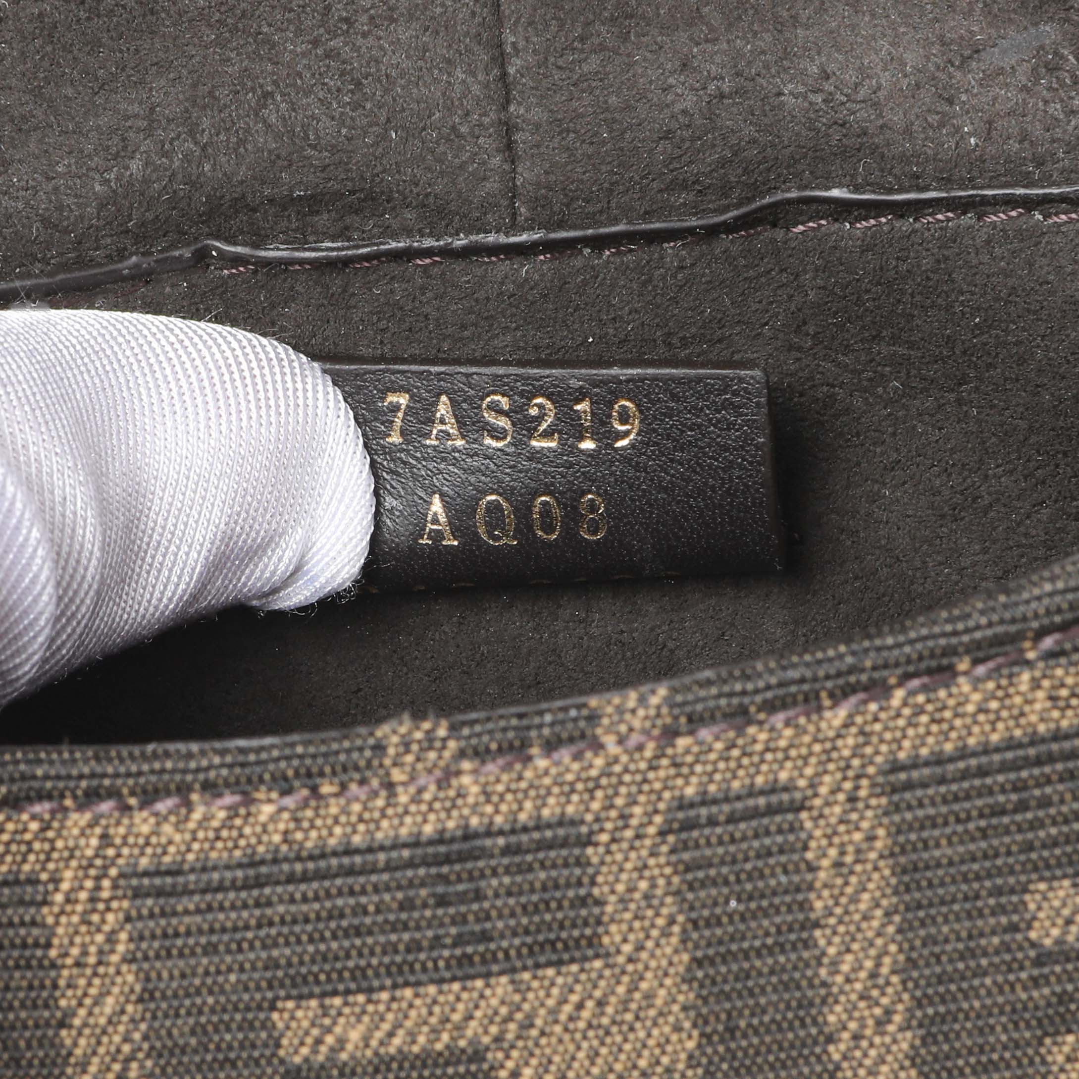 Fendi Tobacco Jacquard Vitello Cher Cuoio FF 1974 Nano C'mon - Image 6